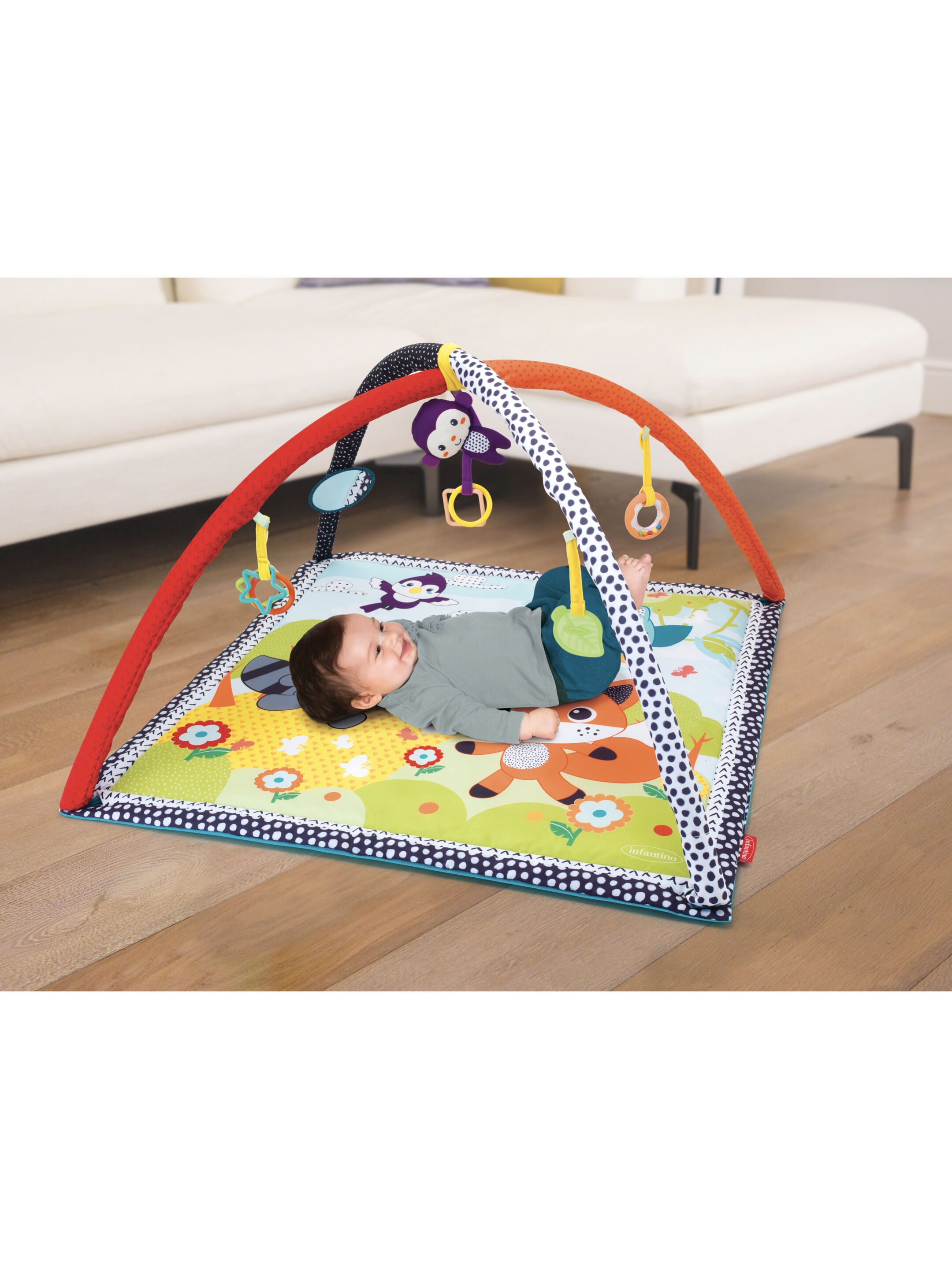 Infantino Safari Activity Gym And Play Mat image number 3