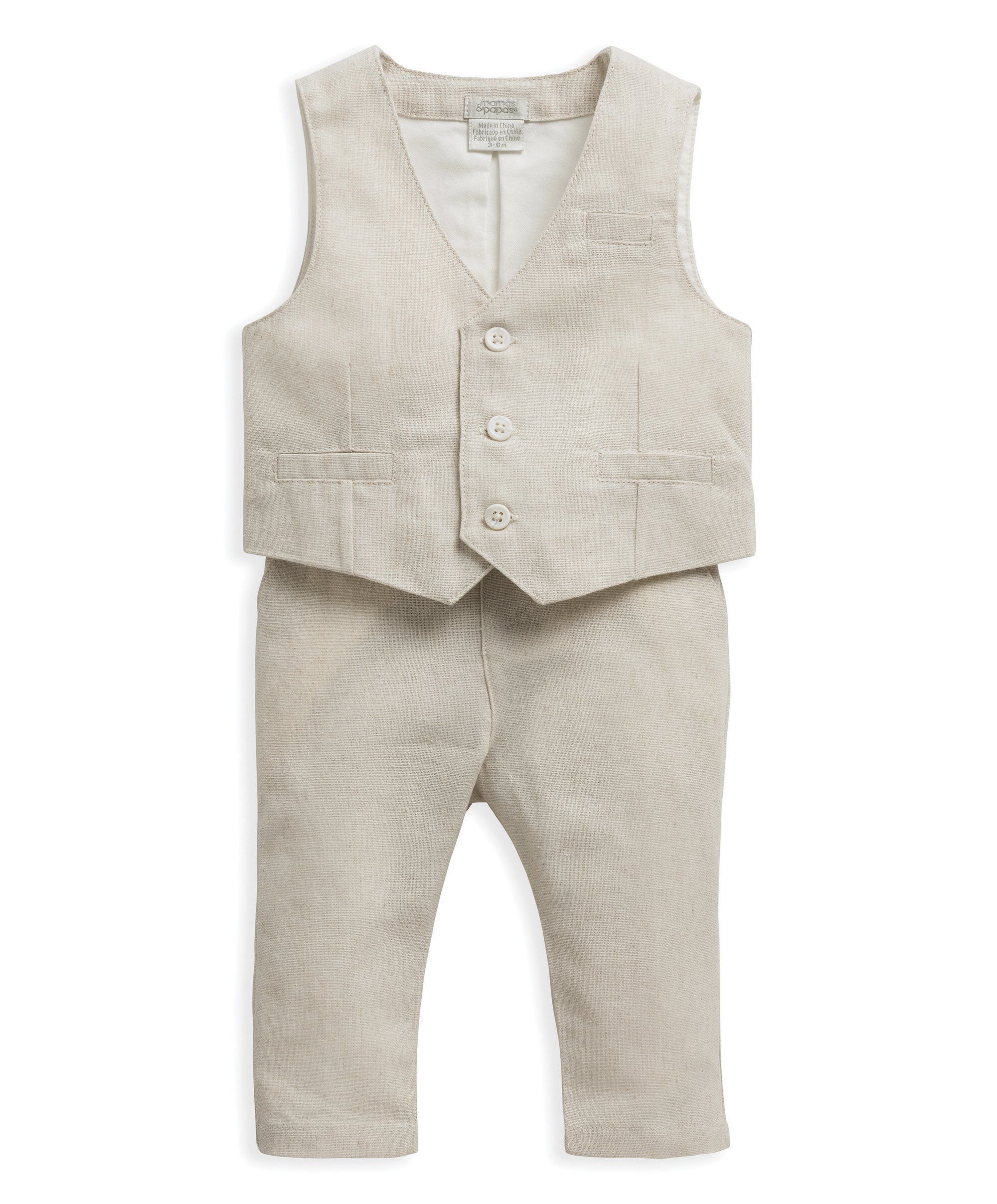 Boys Suit Set Waistcoat Trousers Kids Dress Suit - Kid's Fashion - Temu