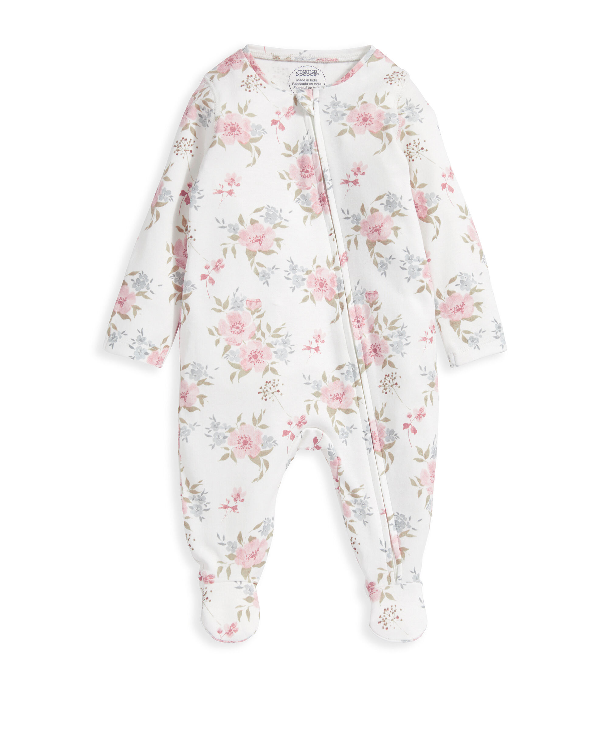 Floral Sleepsuit - Pink image number 2