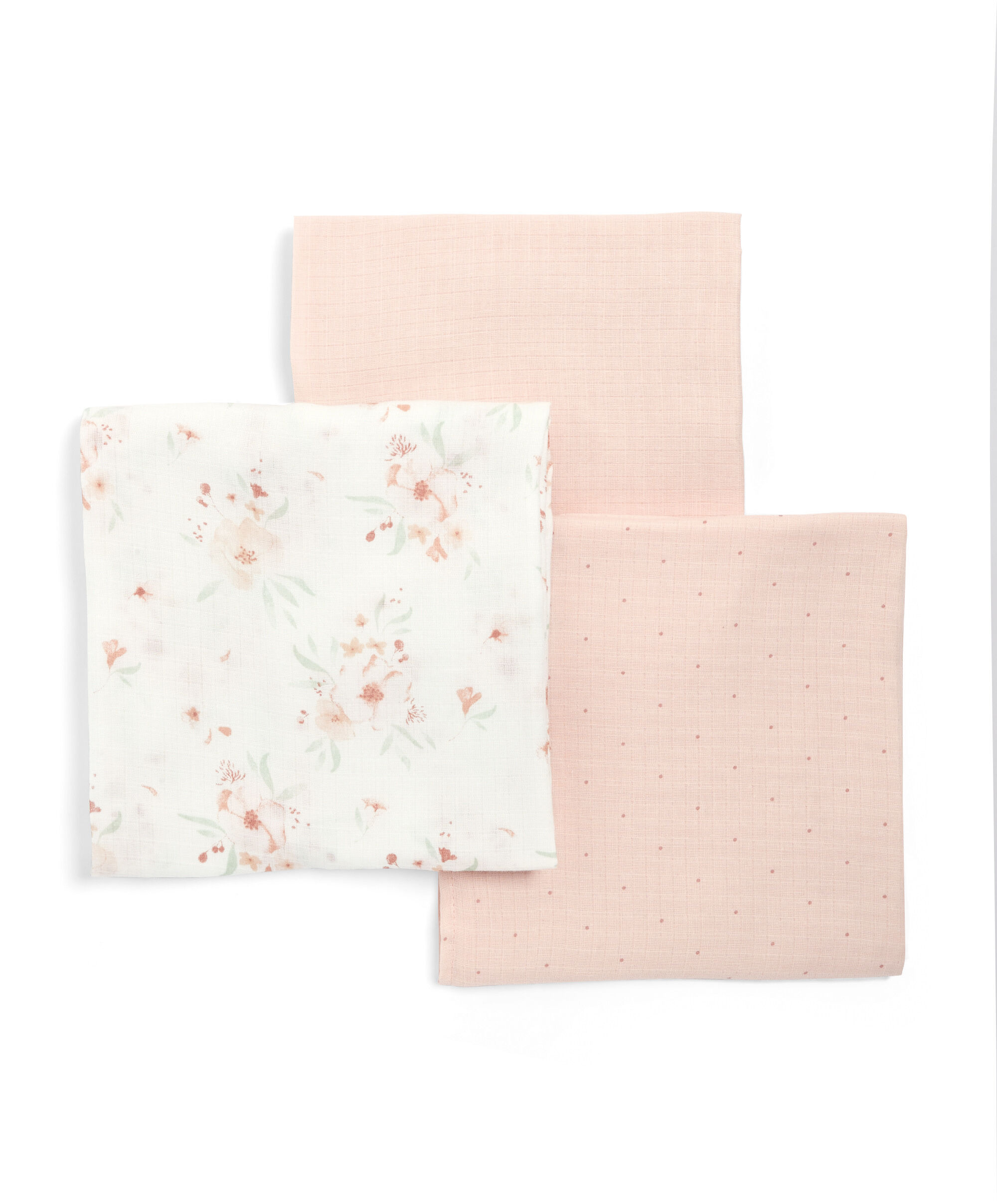 Large Floral Muslin Squares - 3 Pack image number 2