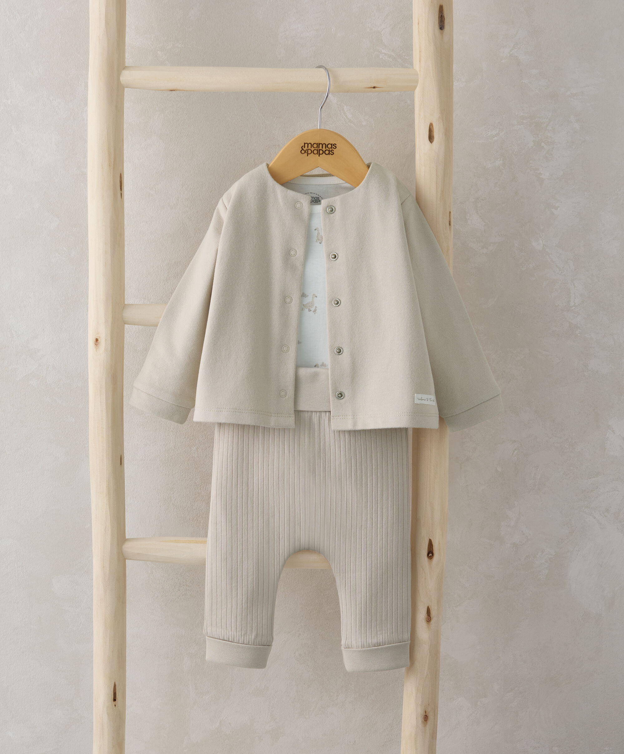 Jersey Jacket, Bodysuit &amp; Leggings (Set of 3) - Duckling