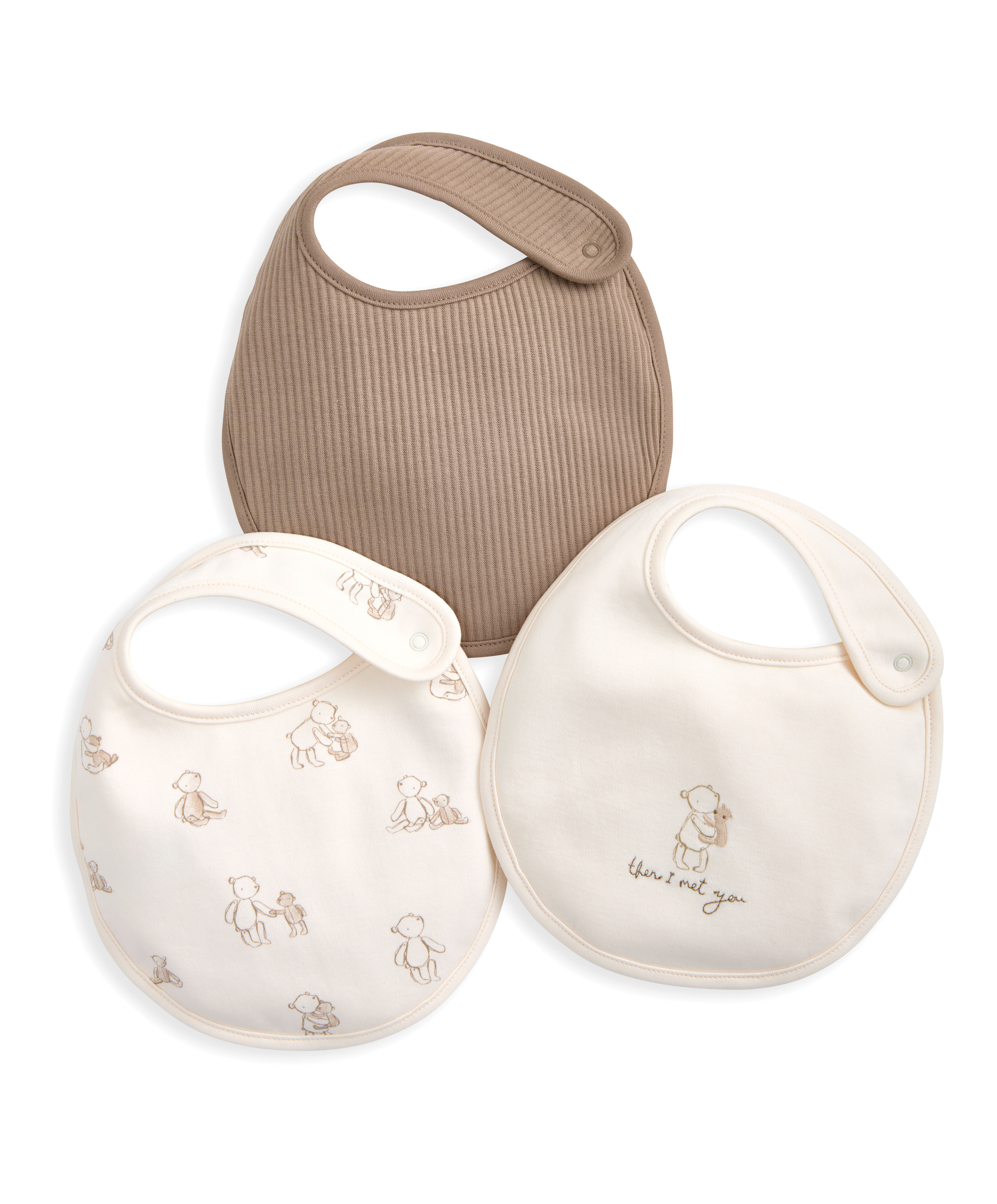 3Pkteddy Bear Bibs image number 1