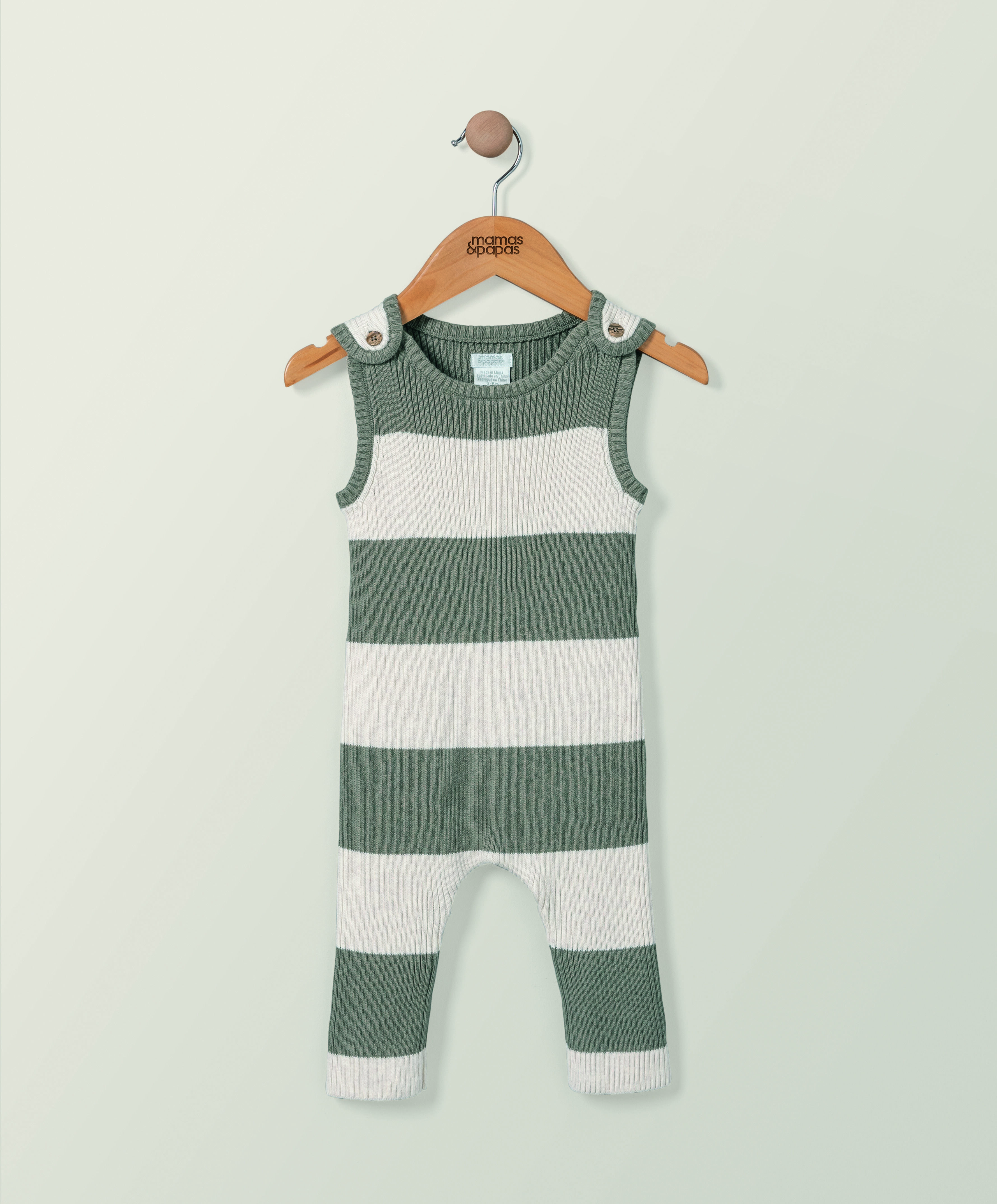 Rib Stripe Romper image number 1