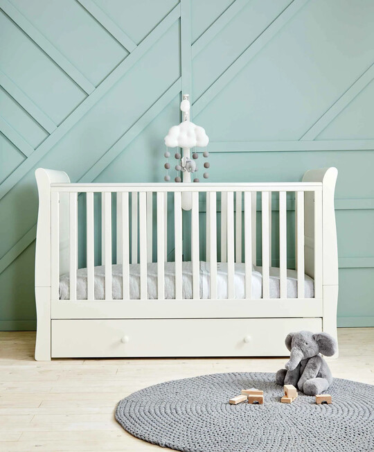 Mia Cot Sleigh - Pure White image number 1