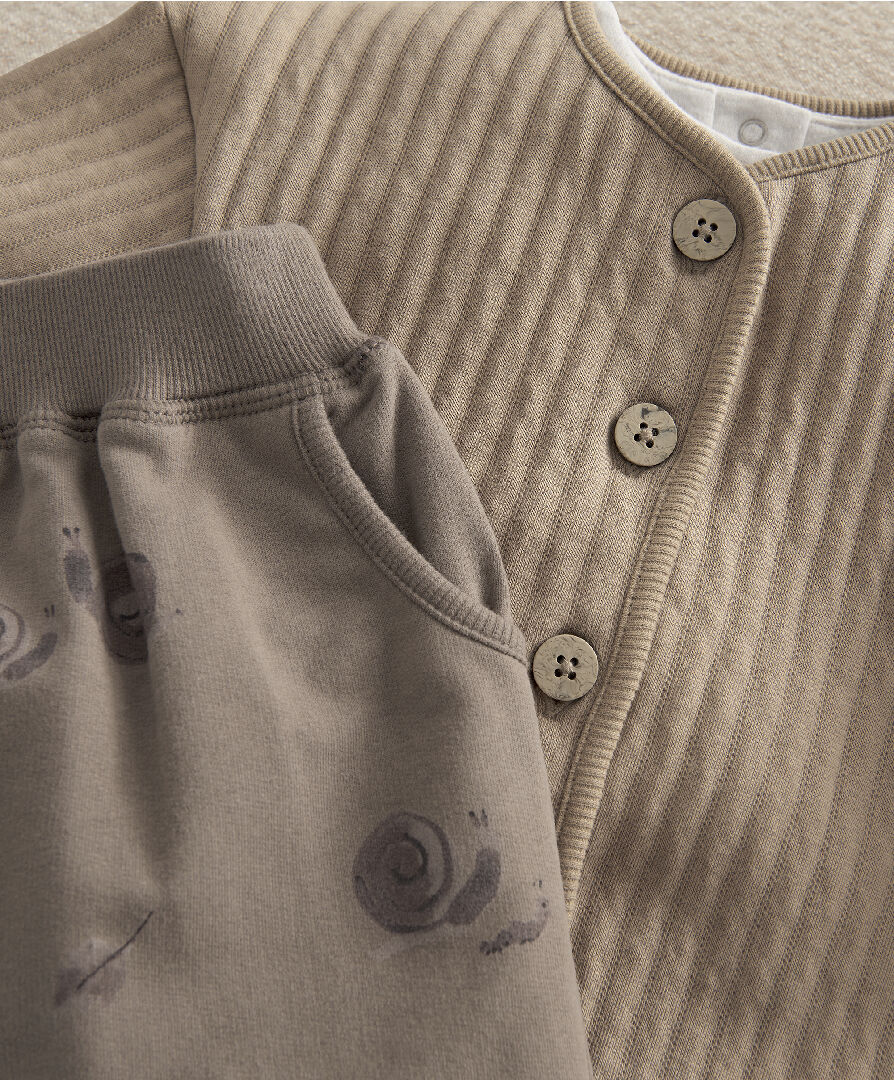 3pc Snail Quilted Jacket Set image number 5