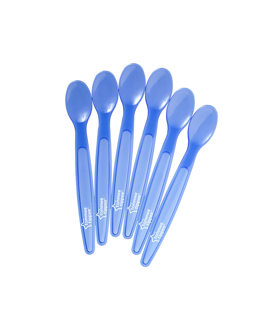 Tommee Tippee Essentials 6X Feeding spoons (Blue) image number 1