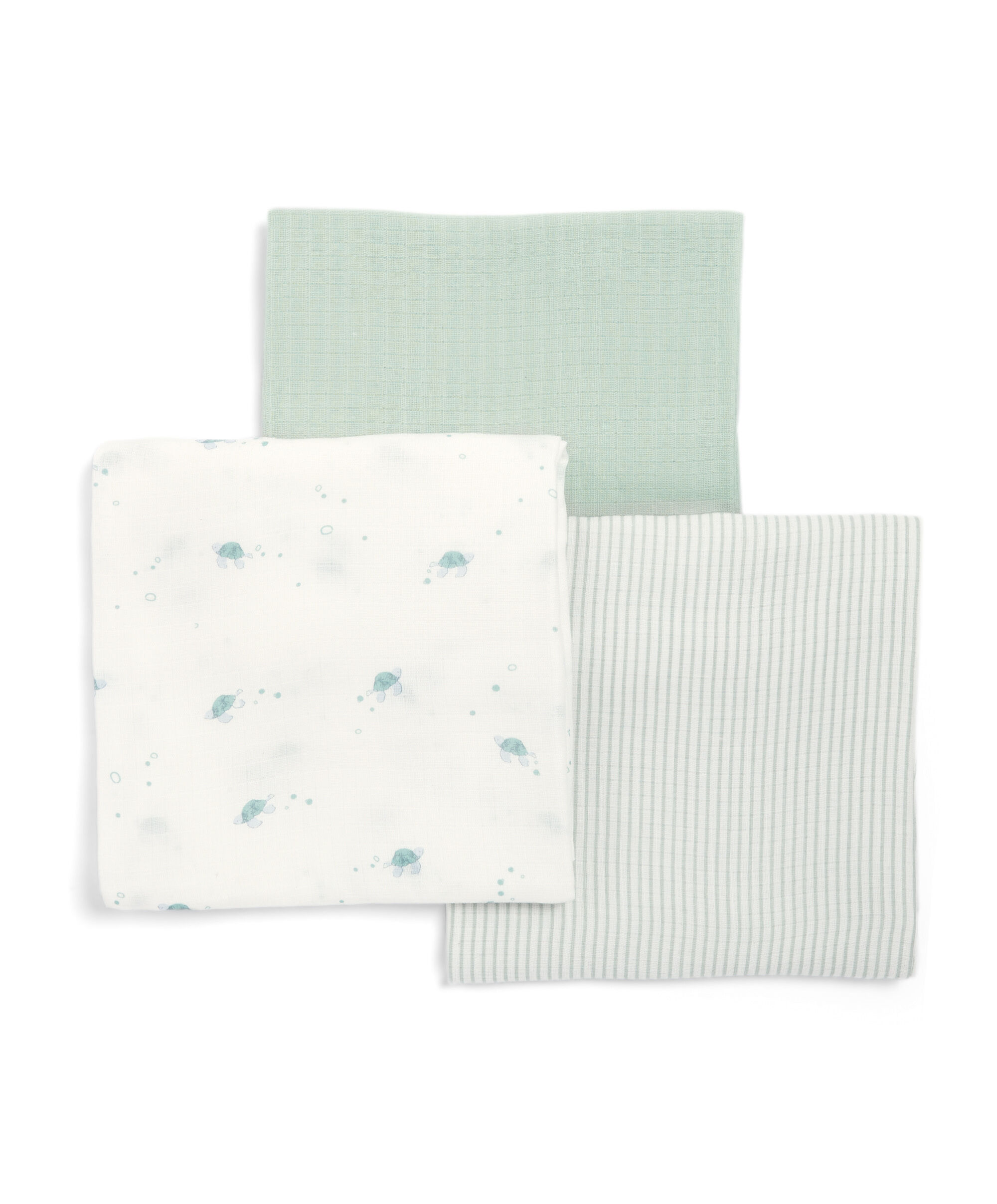 Large Turtle Muslin Cloths - 3 Pack image number 2