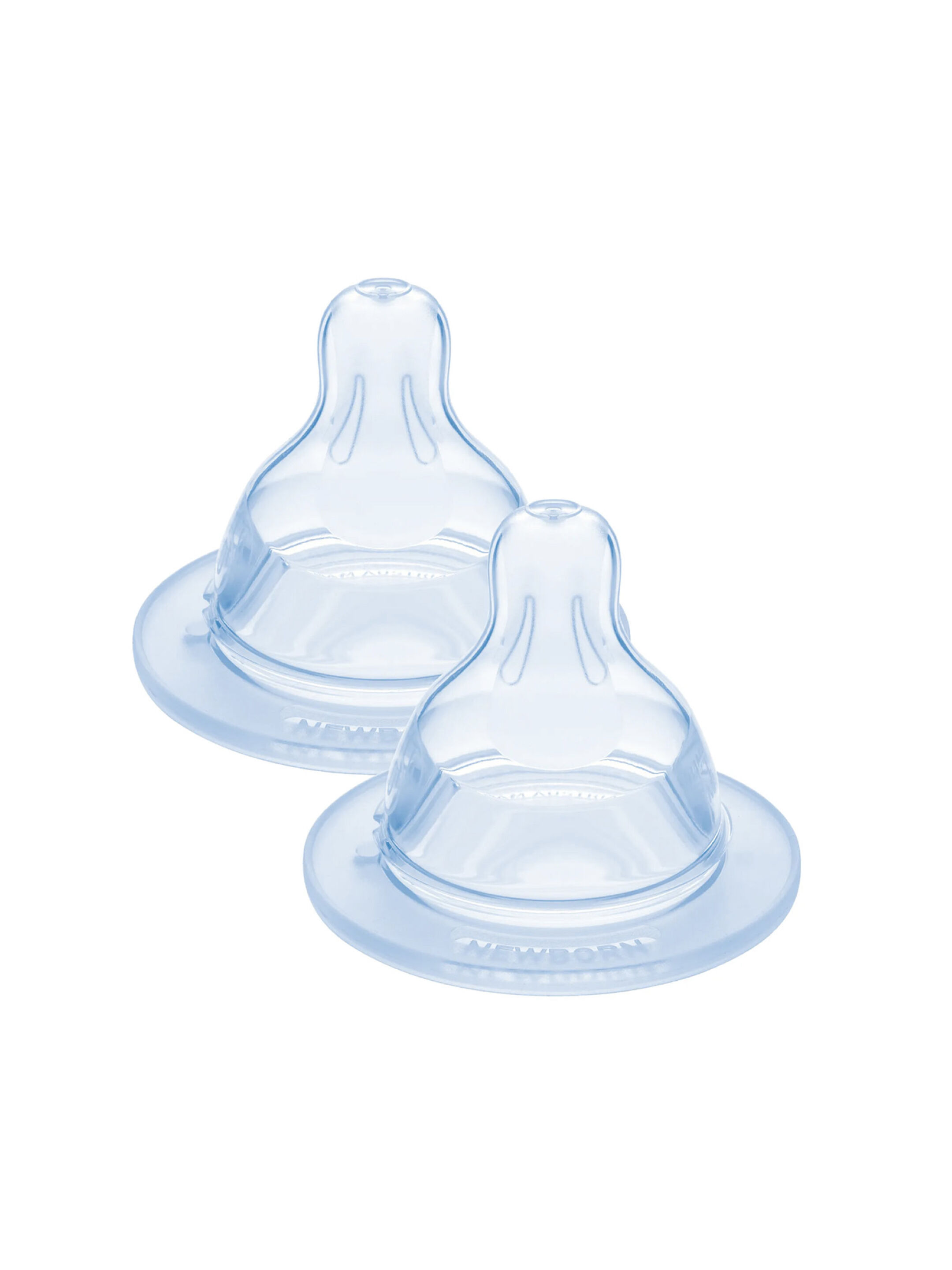 Mam Baby Teat Size 2 Silicone Teat/Spout - 2 M+ | Clear  Clear  - Pack of 2 image number 1