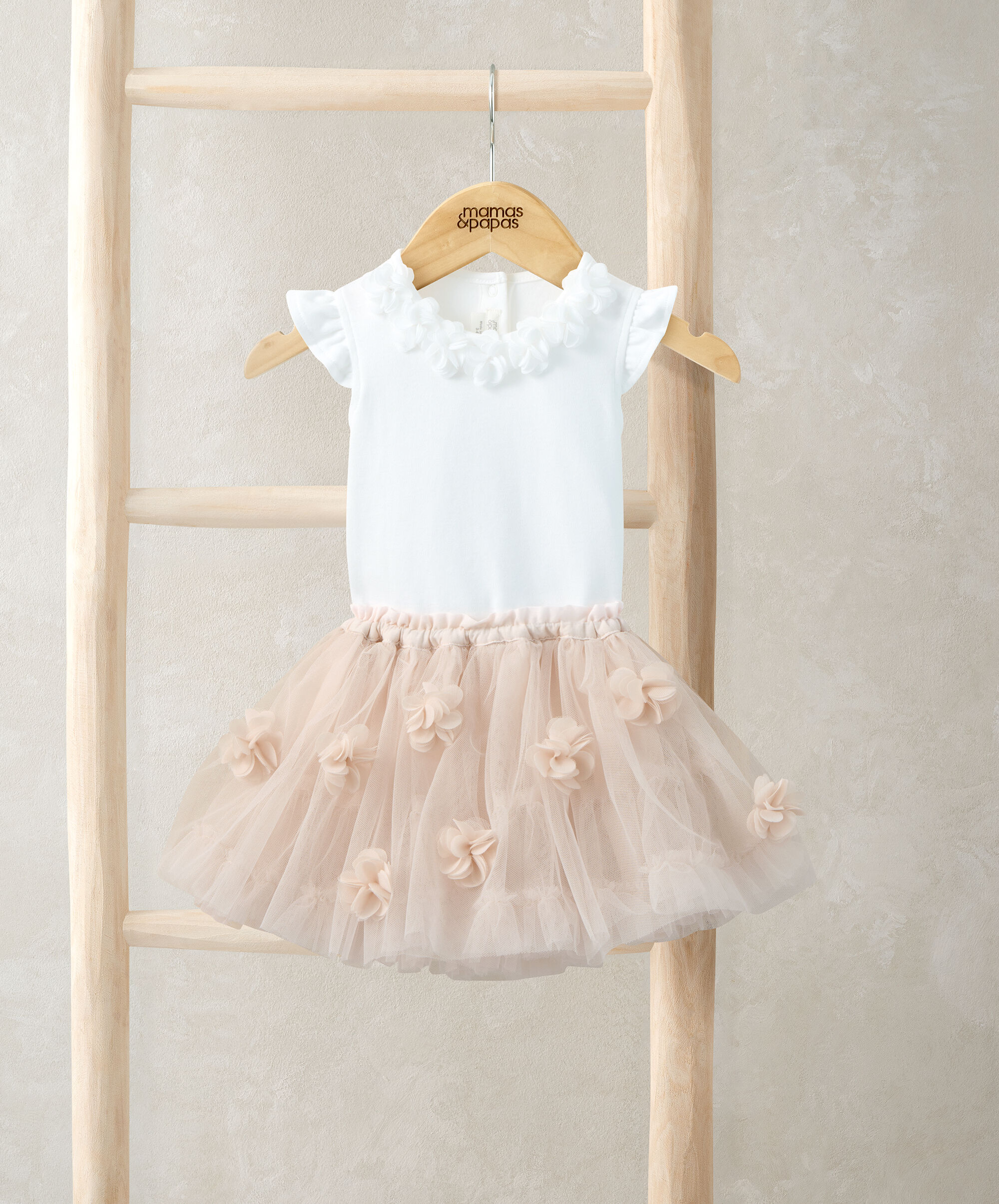 Floral Bodysuit & Tutu Outfit Set