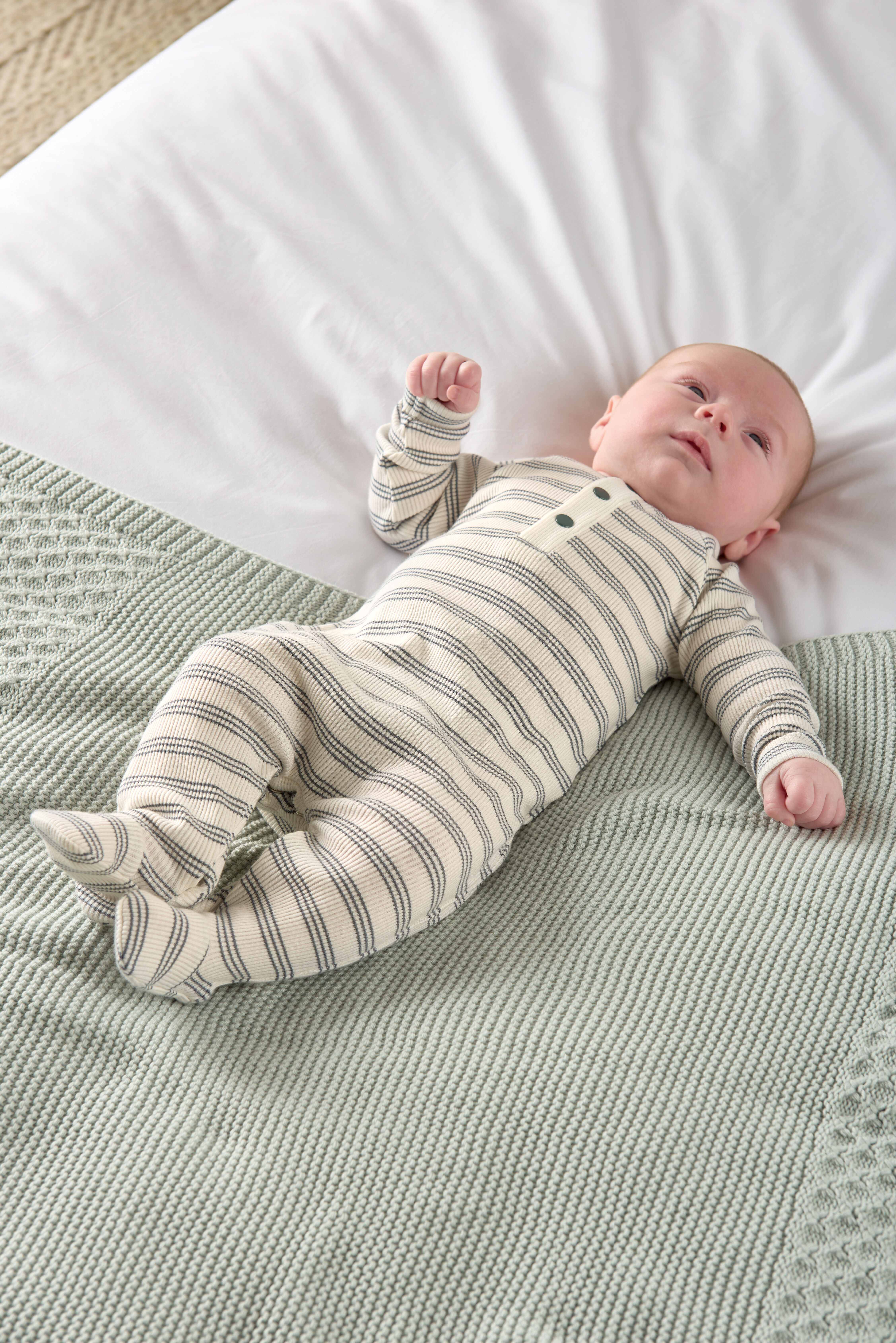 Ribbed Stripe All-In-One image number 6