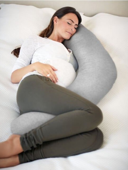 Pregnancy & Nursing Pillow - Grey Marl image number 1