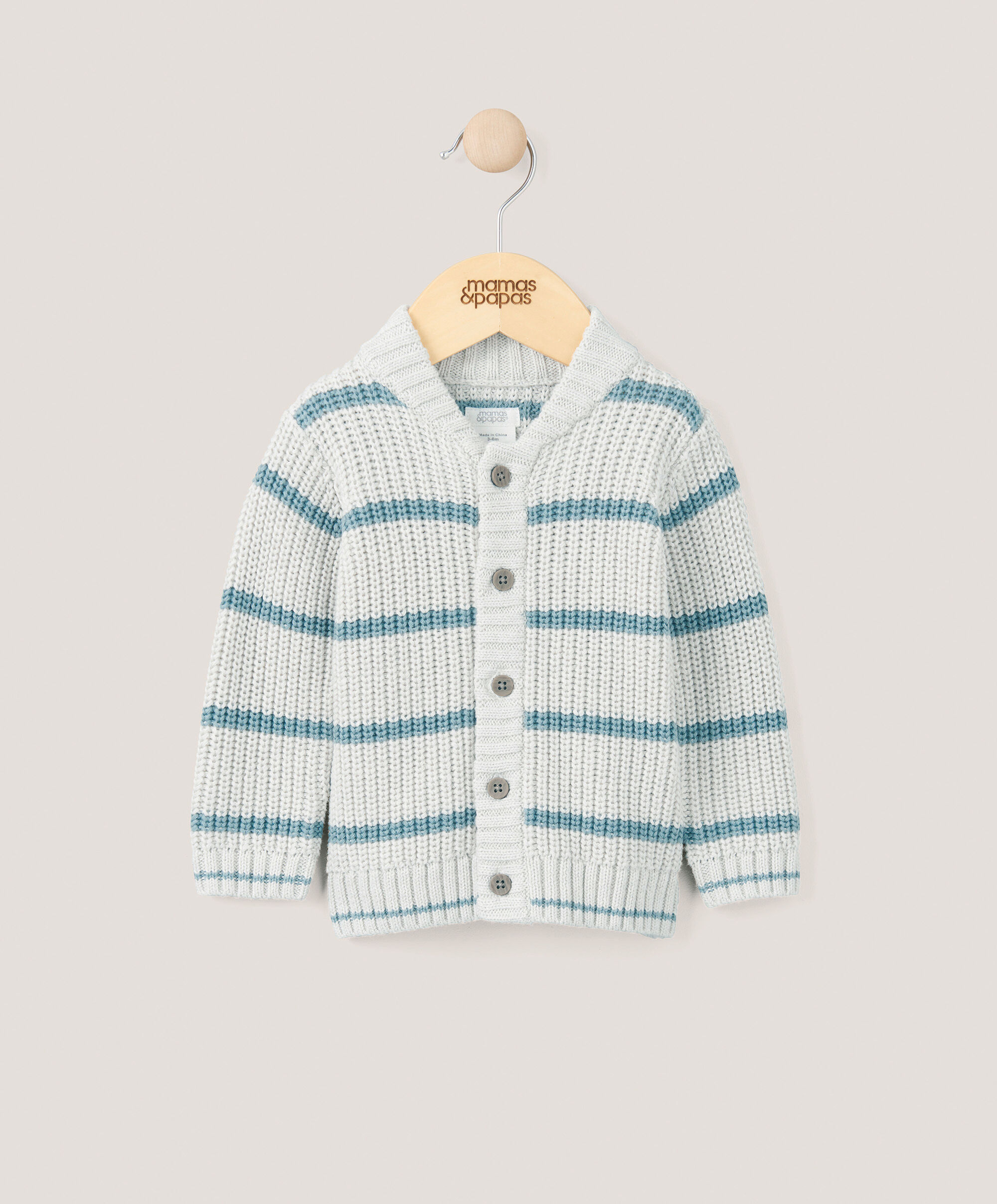 Stripe Cardigan - Blue image number 1