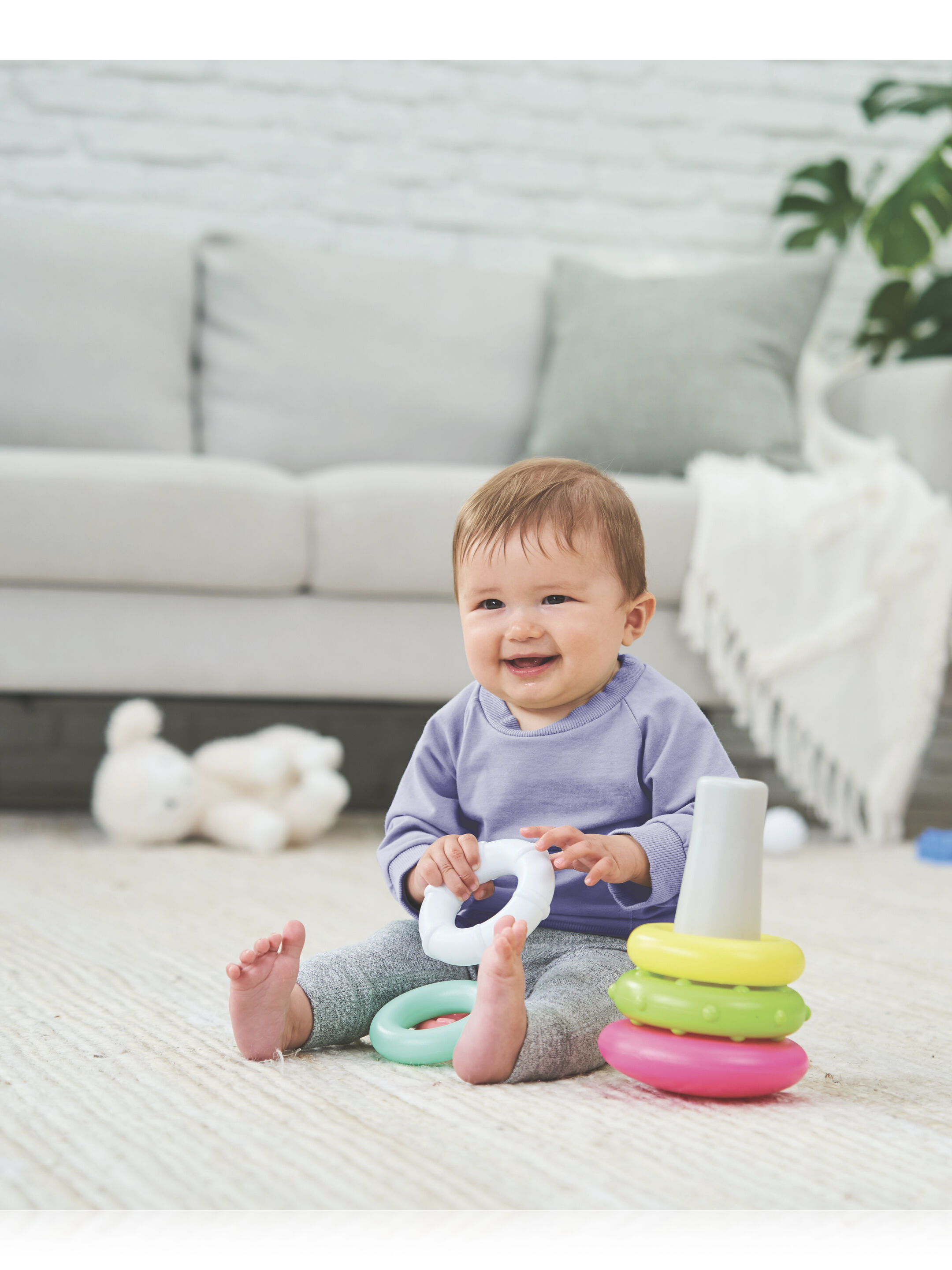 Infantino Rock N Rings - Pink image number 2