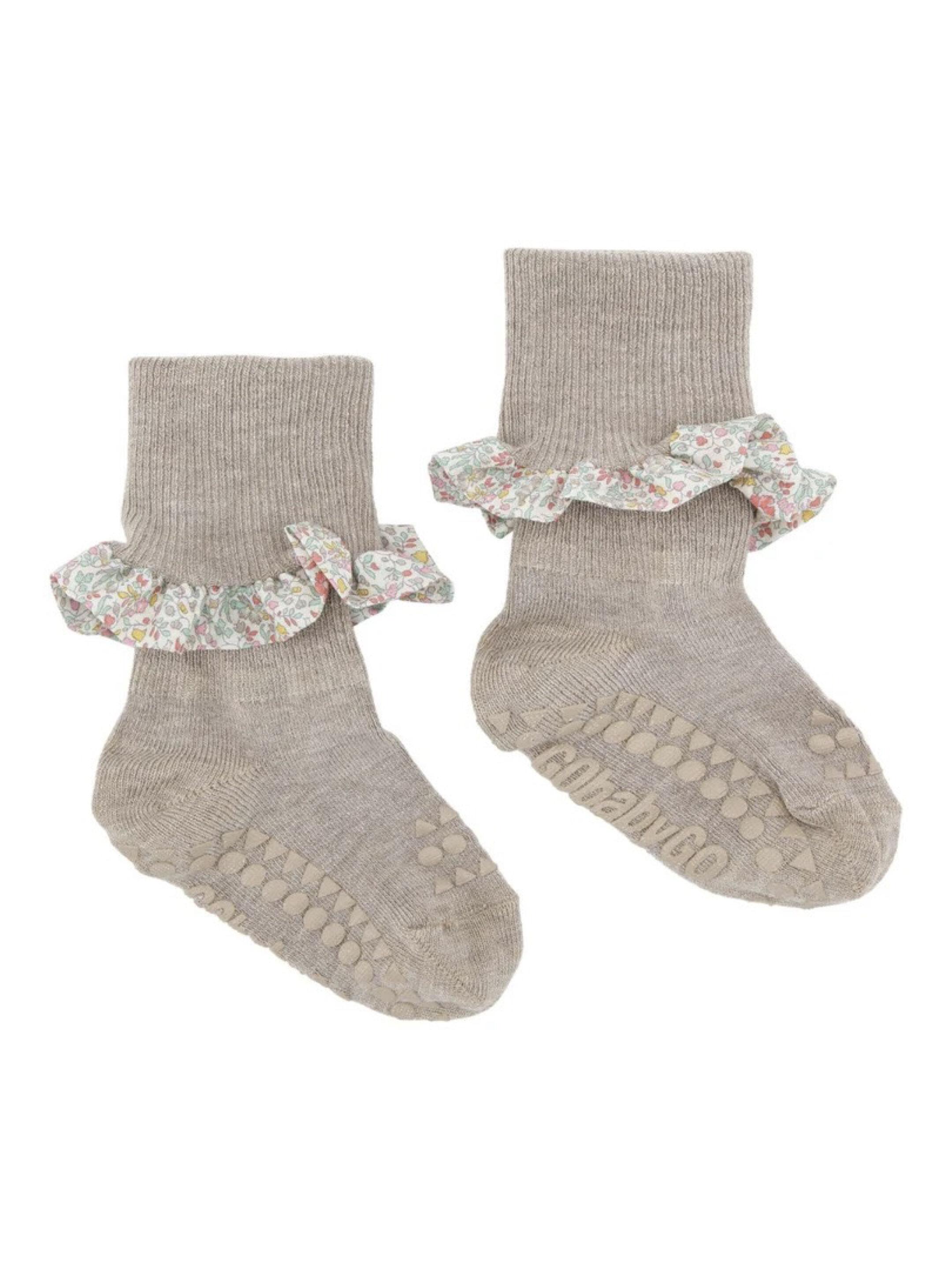 GoBabyGo Non-slip socks - Bamboo / Liberty image number 1