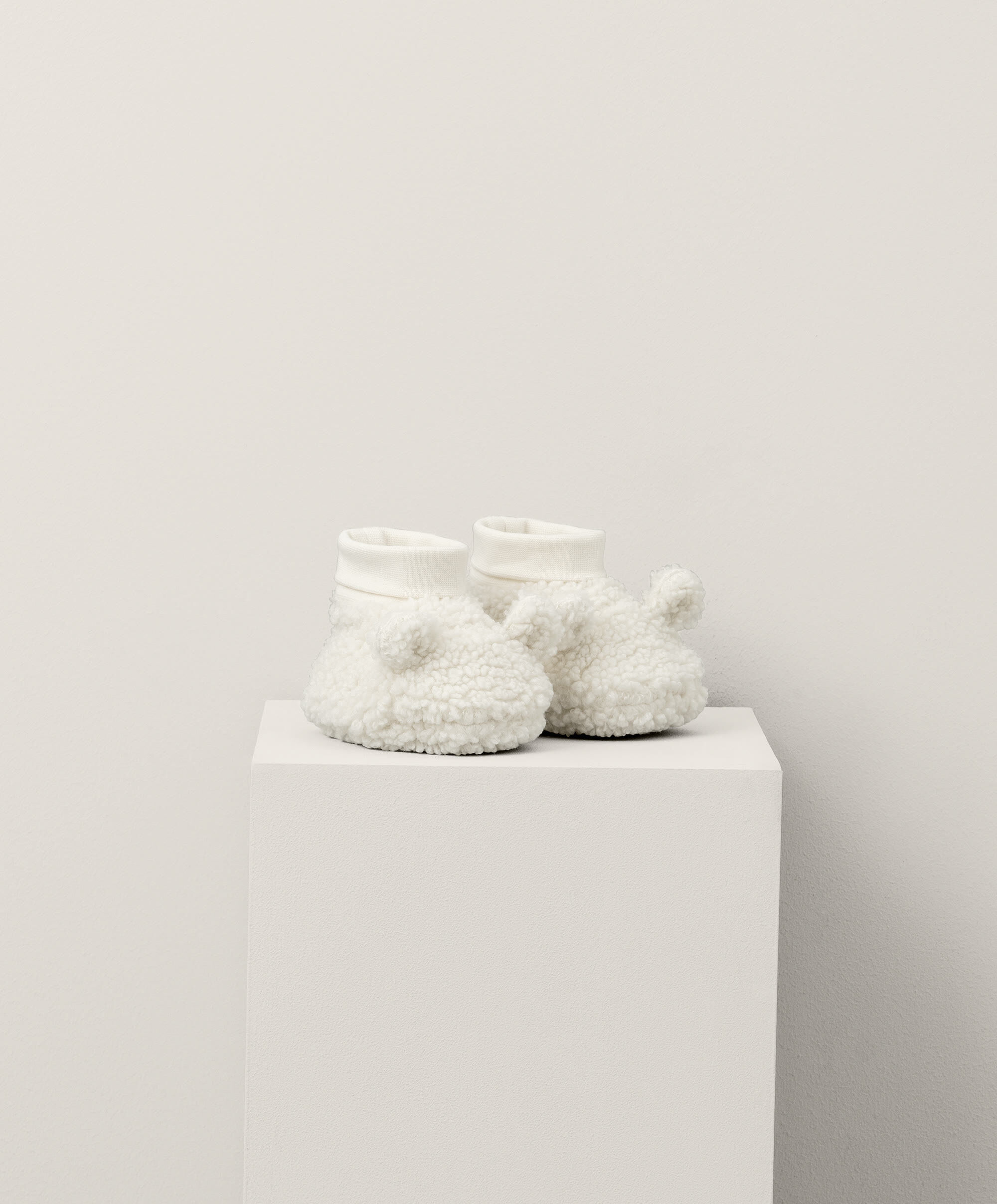 Cream Borg Booties