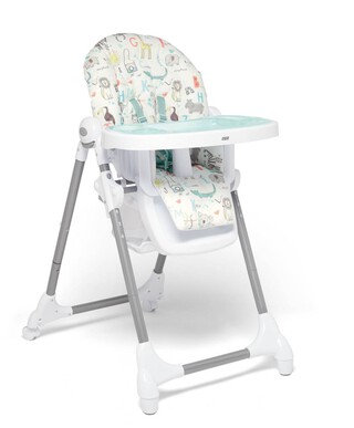 Snax Adjustable Highchair with Removable Tray Insert - Safari