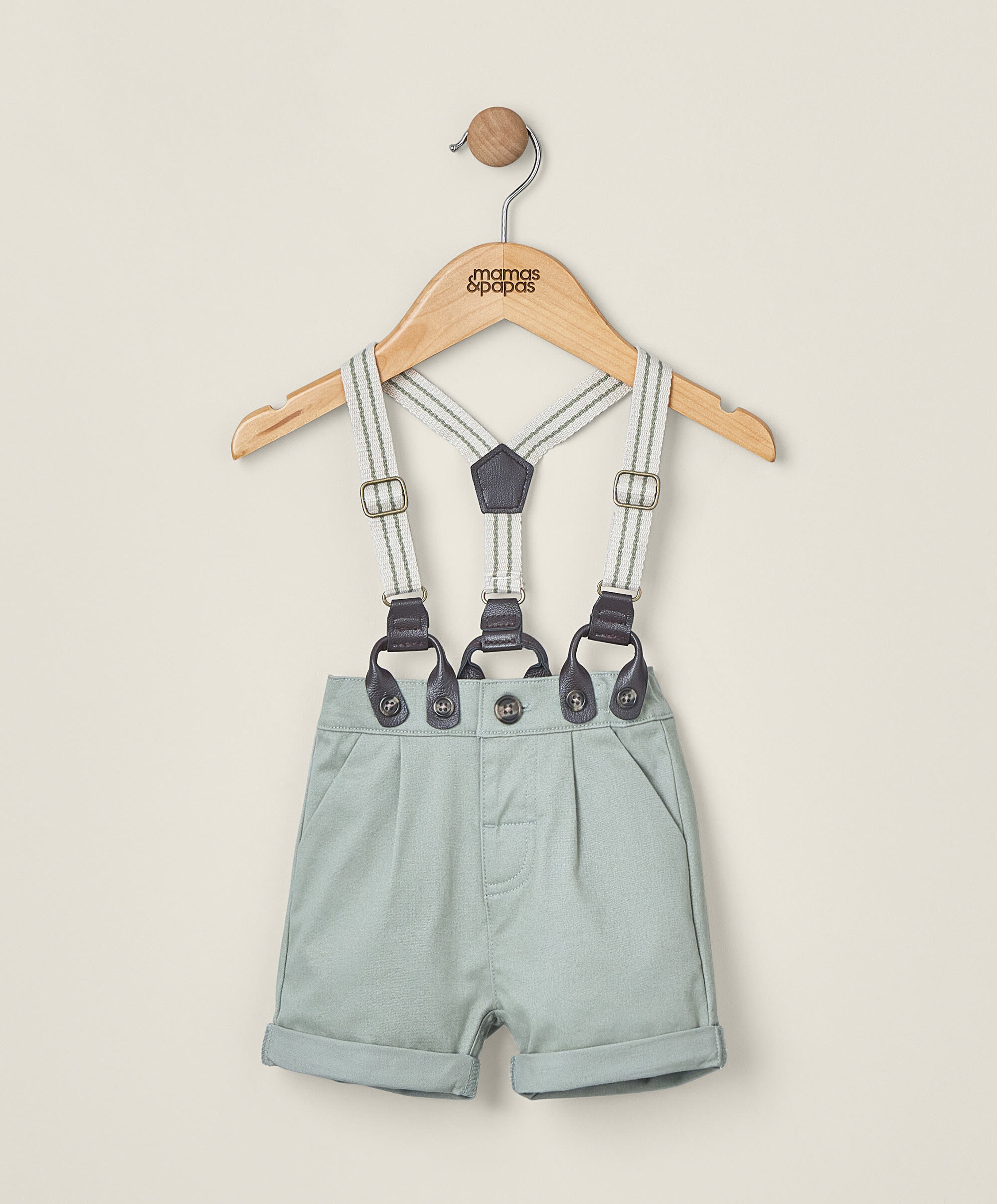 Chino Shorts With Braces image number 1
