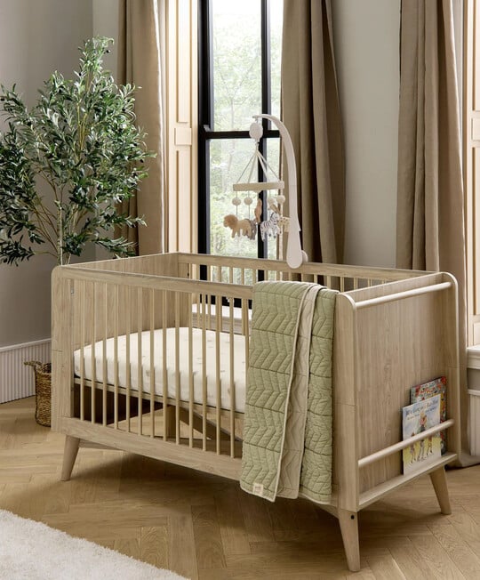 Coxley 2 Piece Cotbed Set with Wardrobe - Natural image number 2