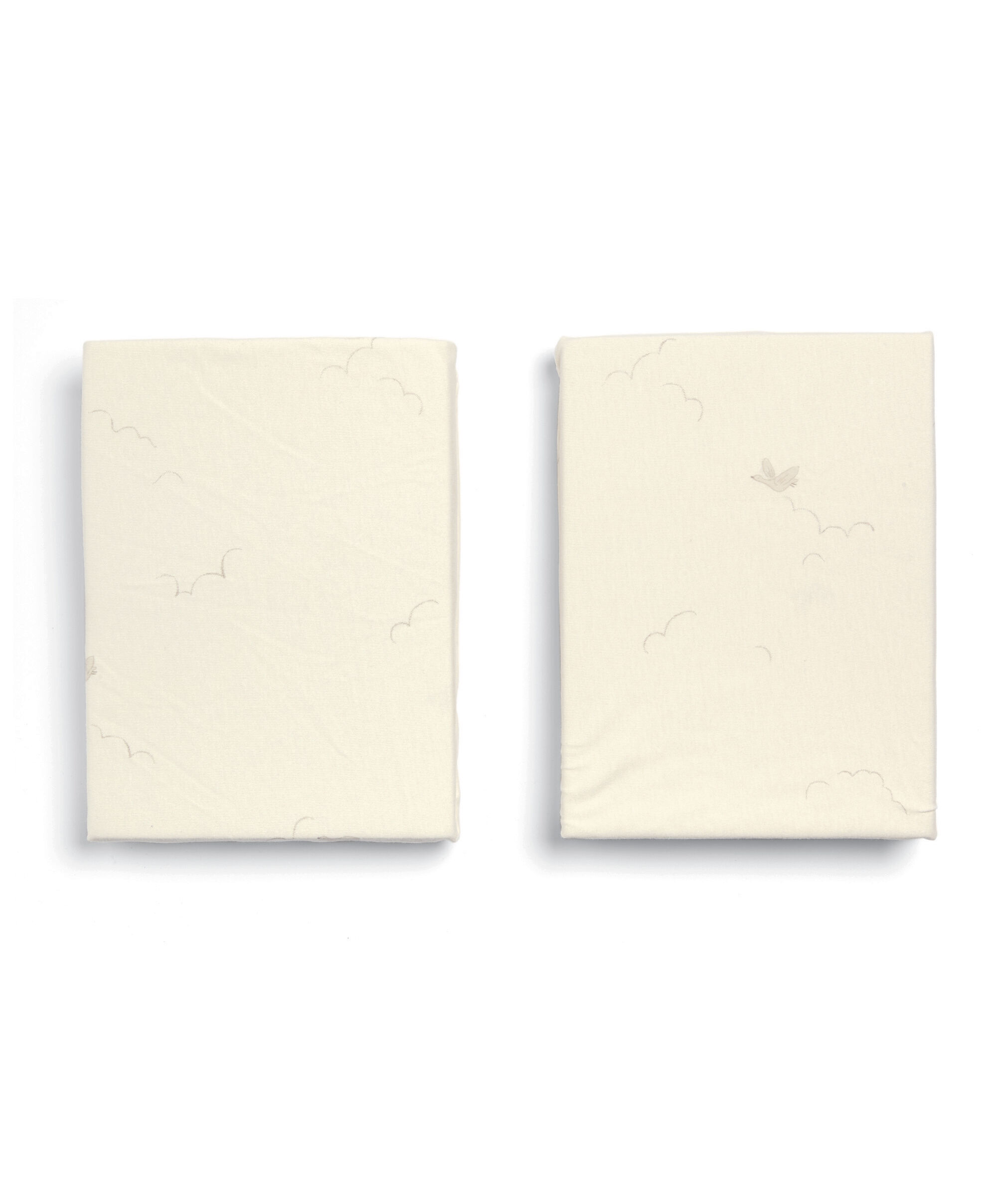 2 Cotbed Fitted Sheets Cream - Welcome to the World Duckling image number 3