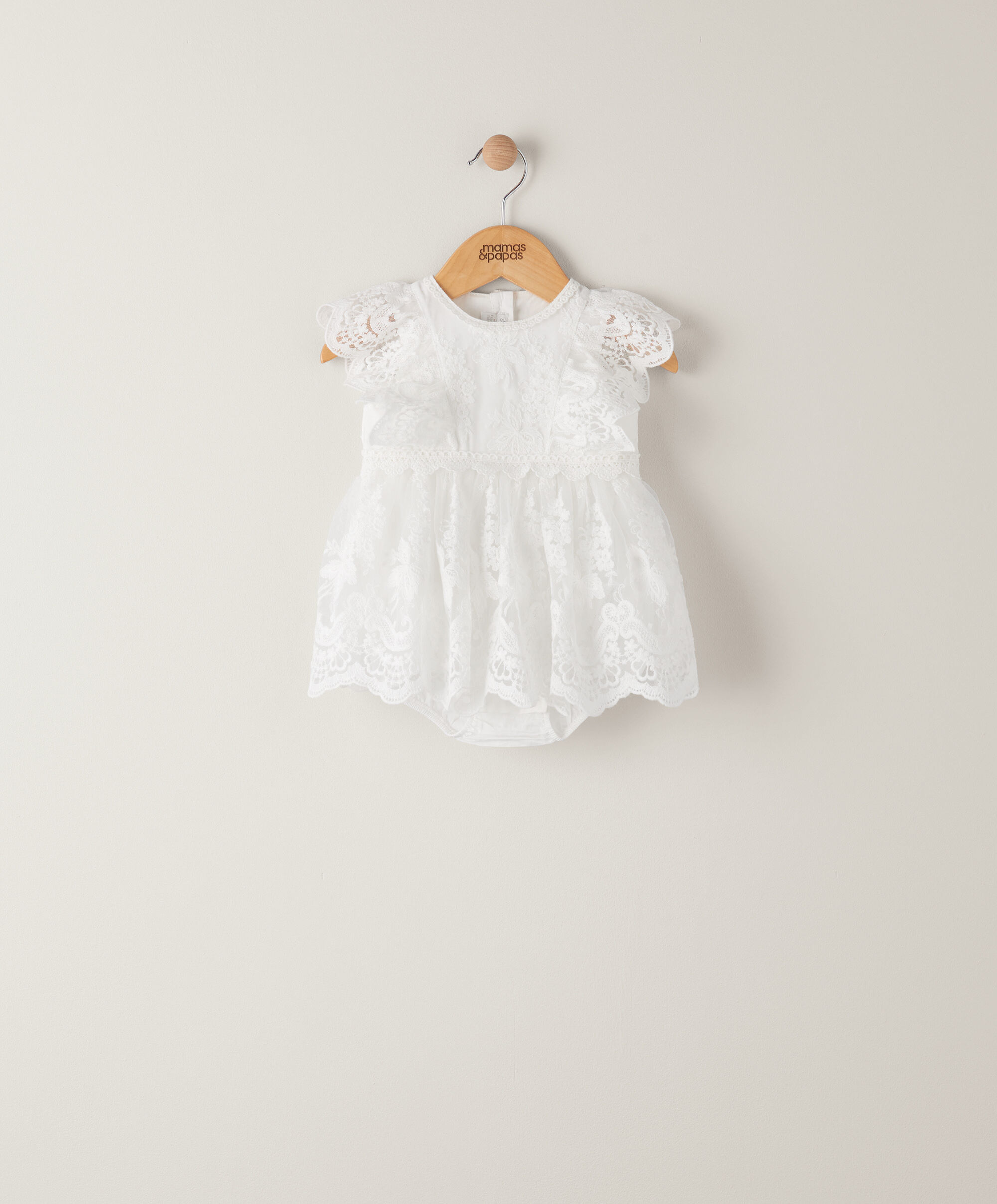 Lace Frill Shortie Romper image number 4