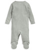 Organic Green Ribbed Sleepsuit image number 3