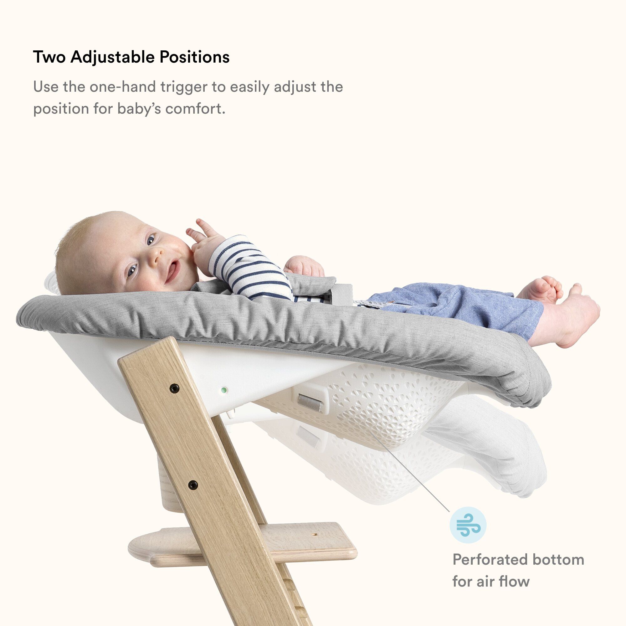 Stokke Tripp Trapp Chair + Baby & Newborn Set Bundle - Glacier Green (3 pieces) image number 4