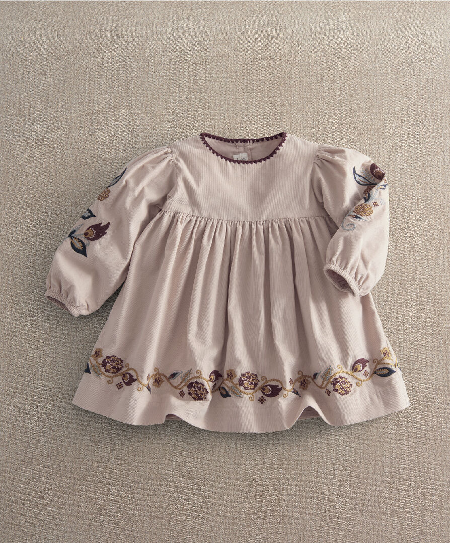 Embroidered Cord Dress image number 1