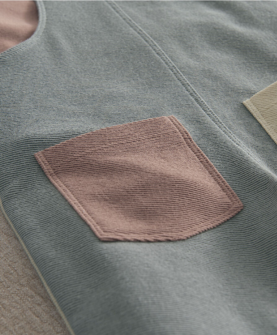 2pc Colour Block Dungaree Set image number 5