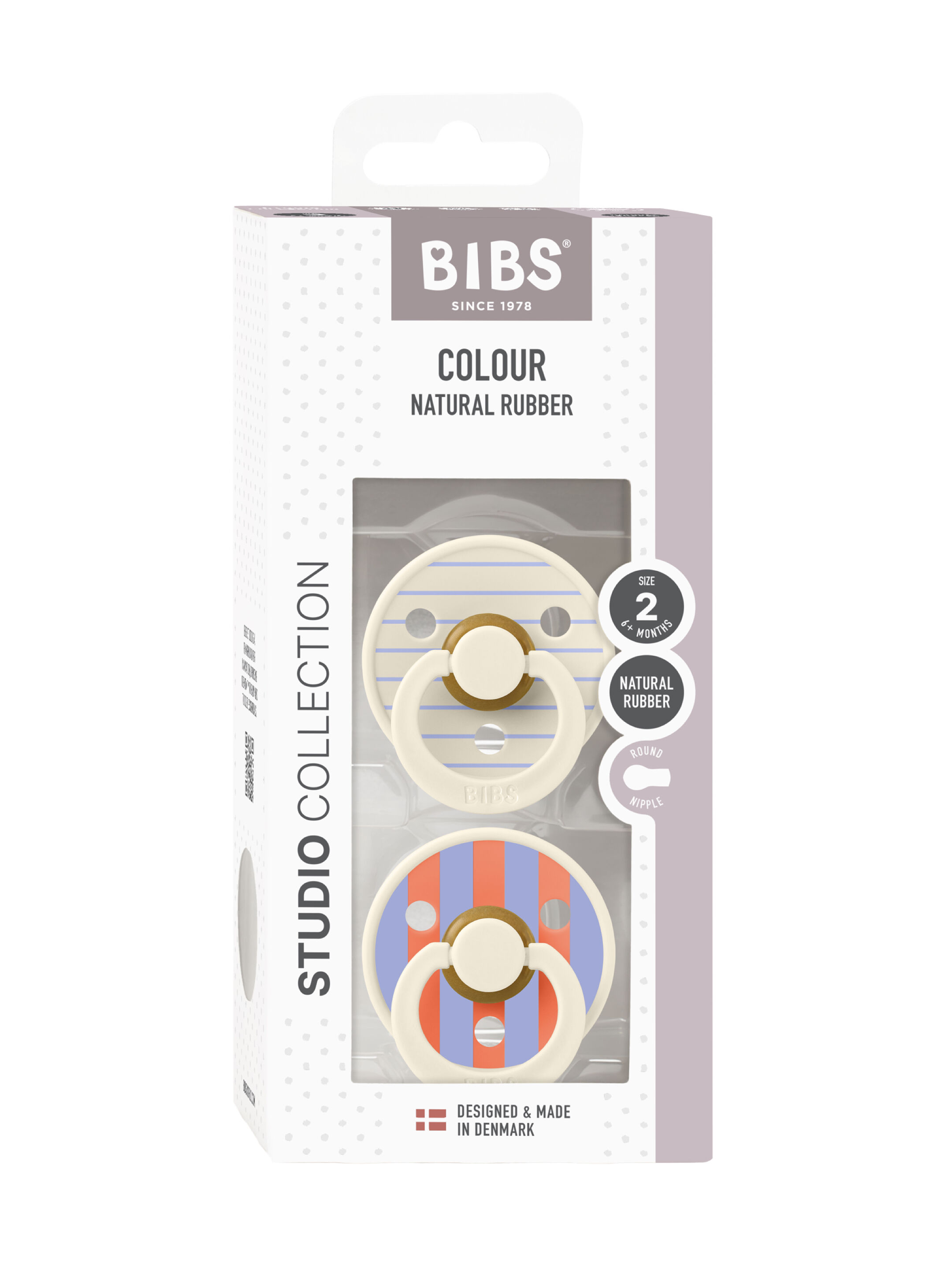 Bibs 2 Pack Colour Pin Latex S2 - Ivory Hush Mix (6+ months) image number 3