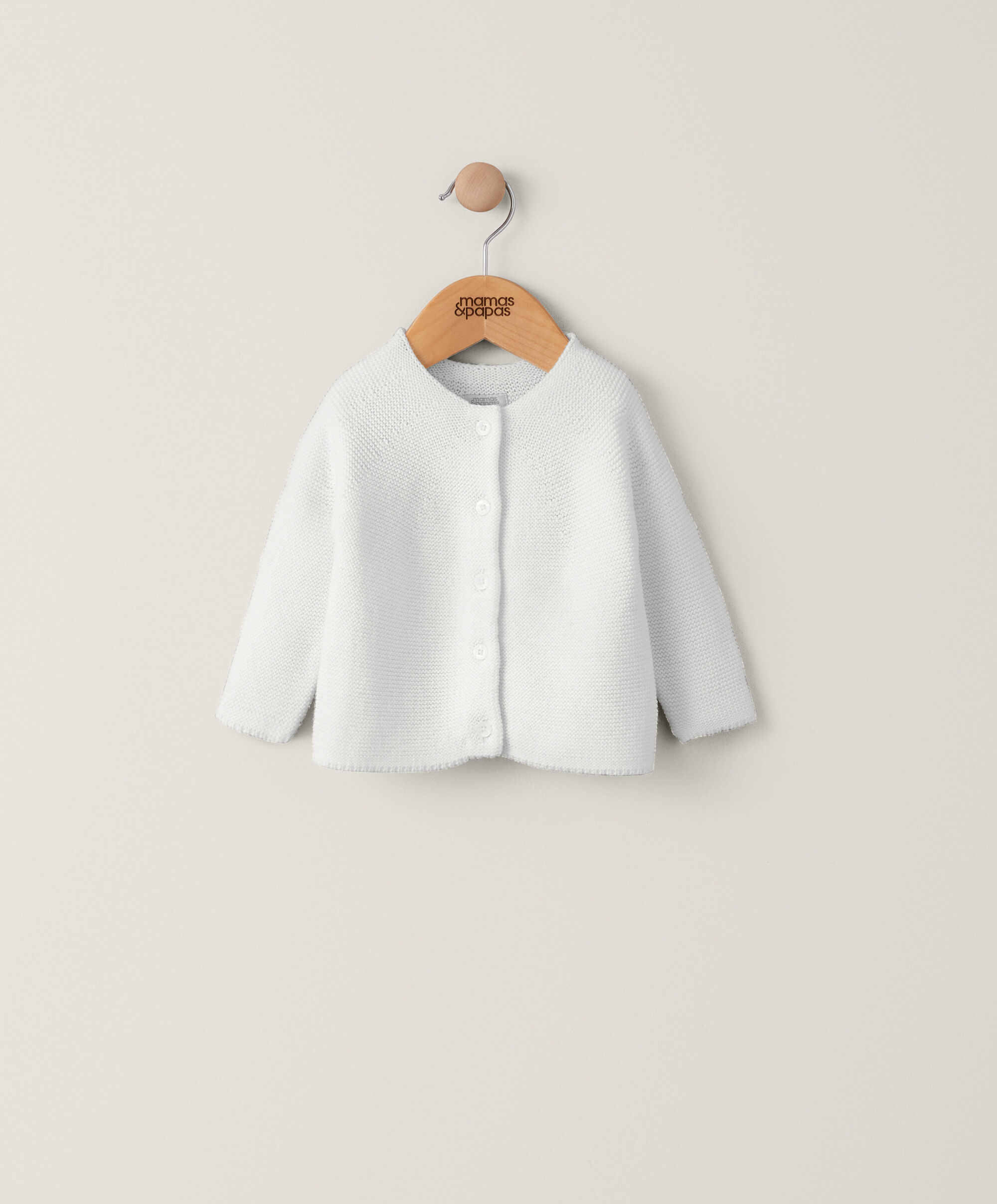 Off White Fine Knit Cardigan