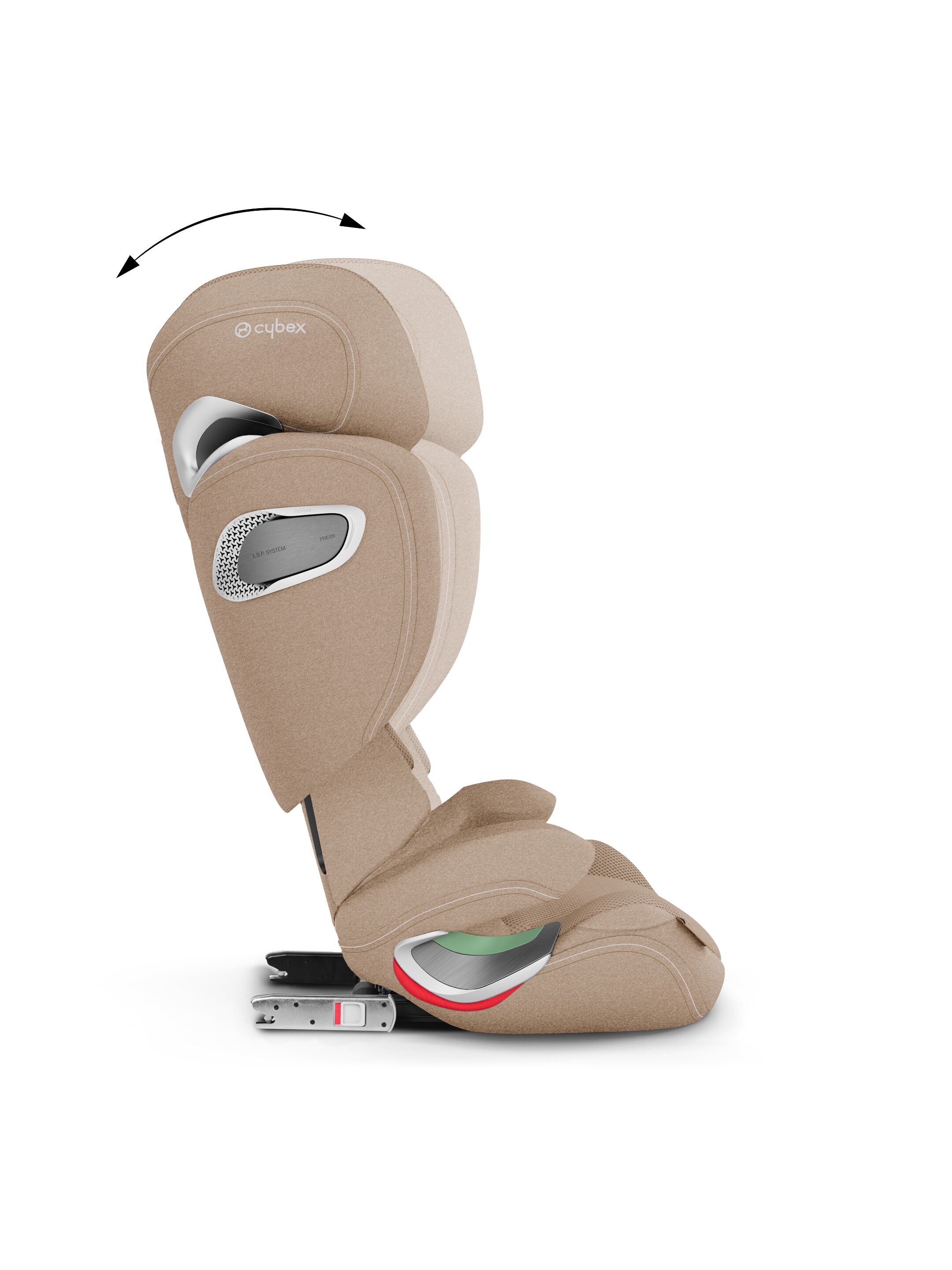 Cybex - Solution T i-Fix Plus/Cozy Beige image number 3