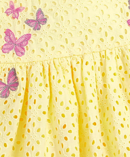 Embroidered Dress - Yellow image number 3
