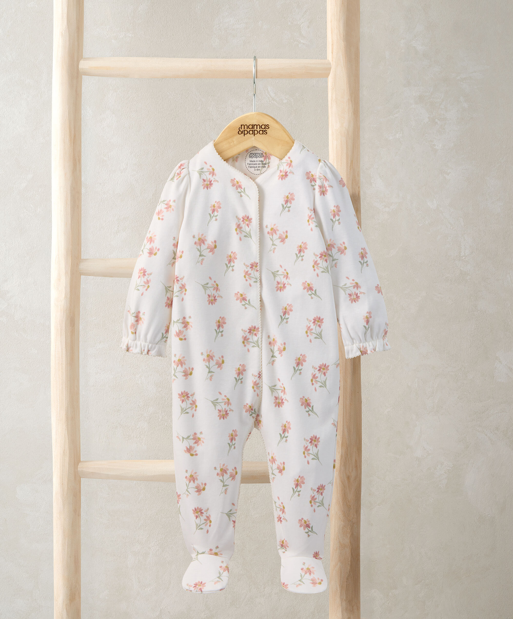 Watercolour Daisy Sleepsuit image number 2