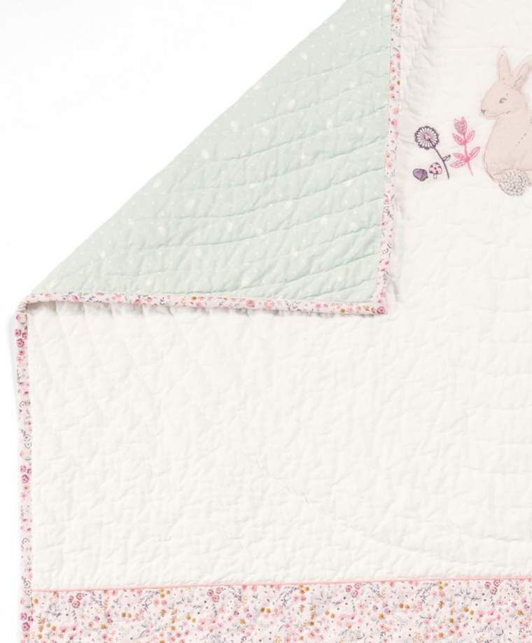 Lilybelle Coverlet Cotbed/Cot - Pink image number 2