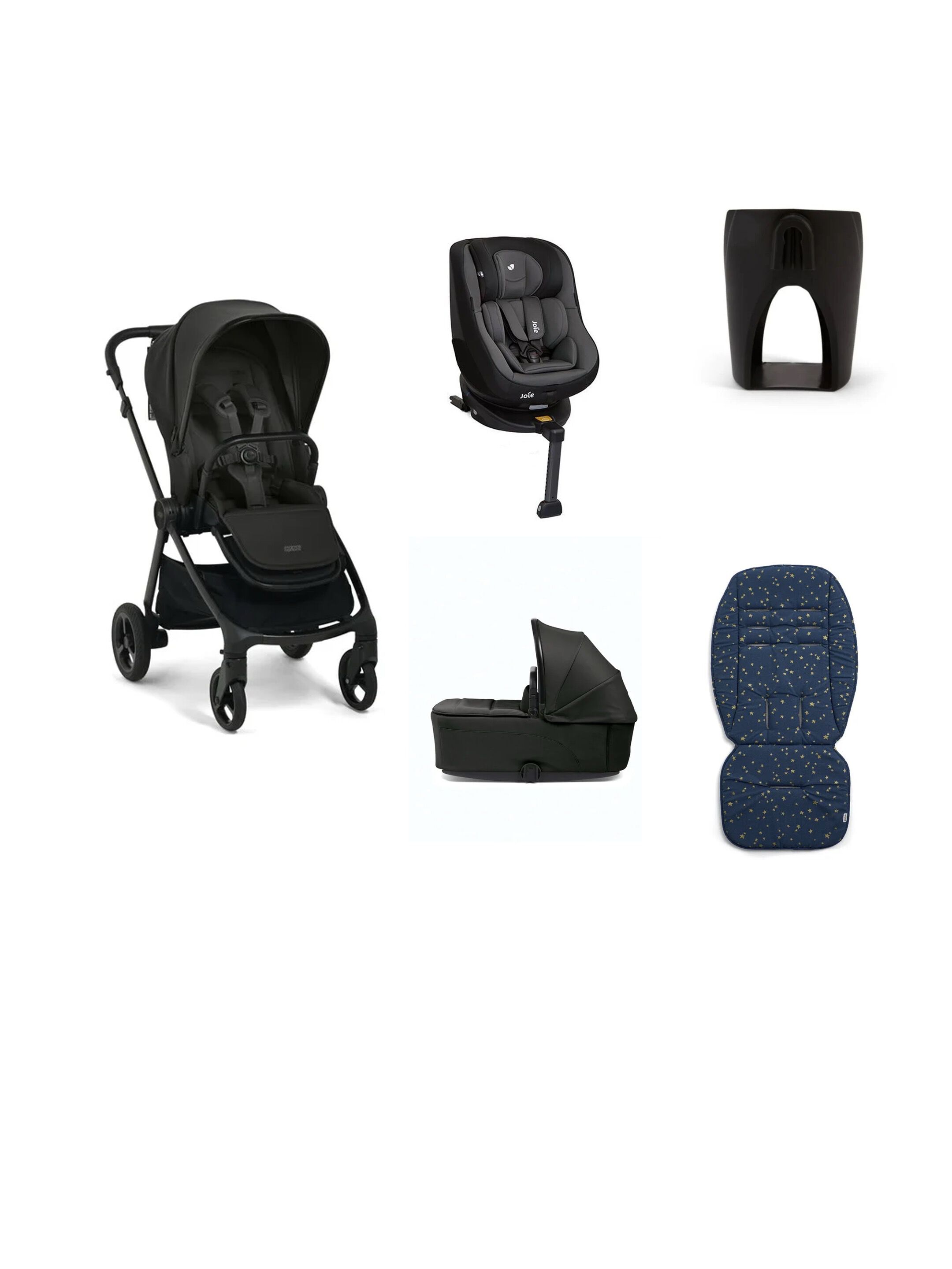Vardo Noir Pushchair 5 Piece Bundle with Joie Car Seat image number 1