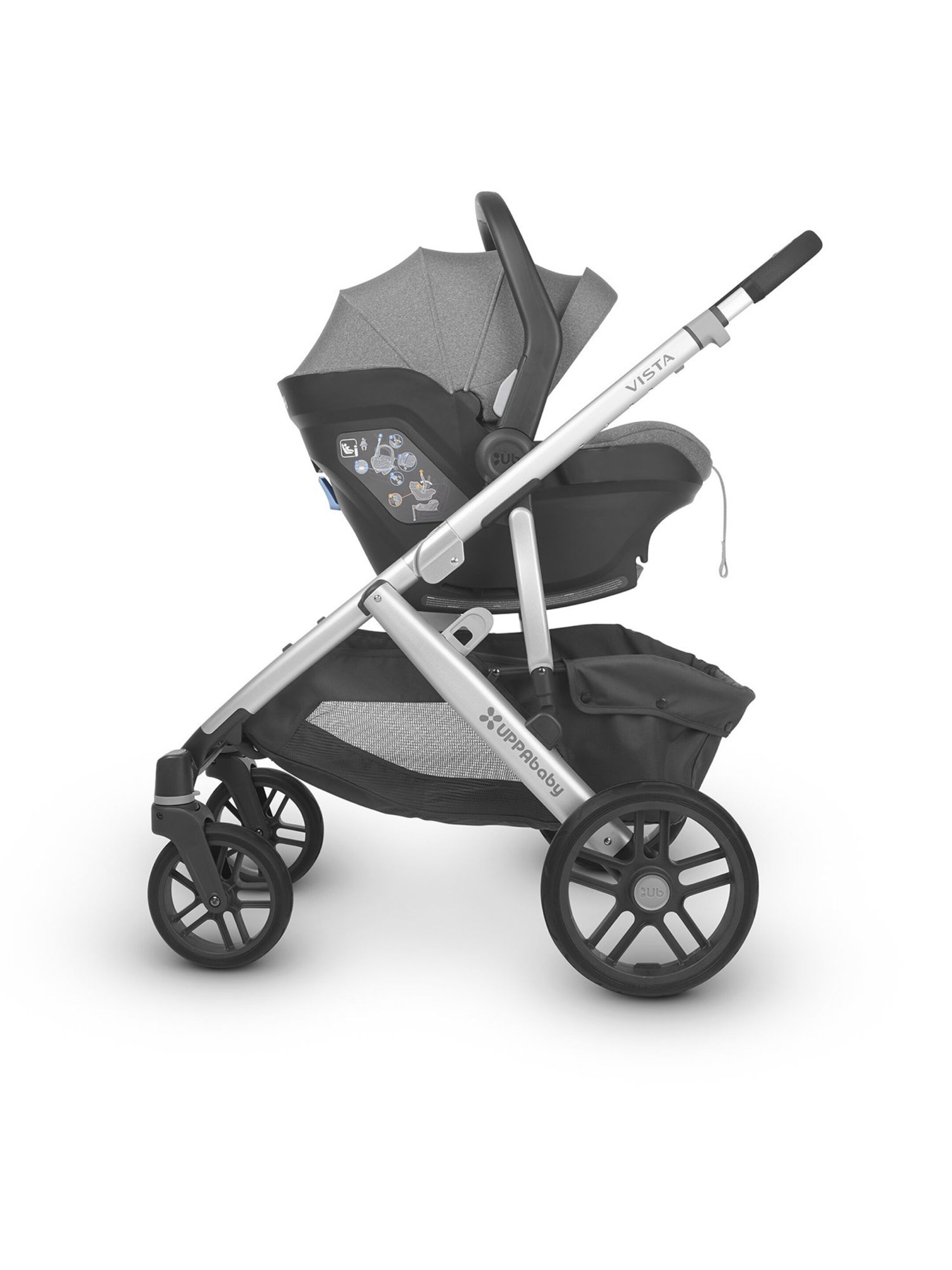 Uppababy - MESA i-Size Infant Car Seat - Jordan (Charcoal melange) image number 4