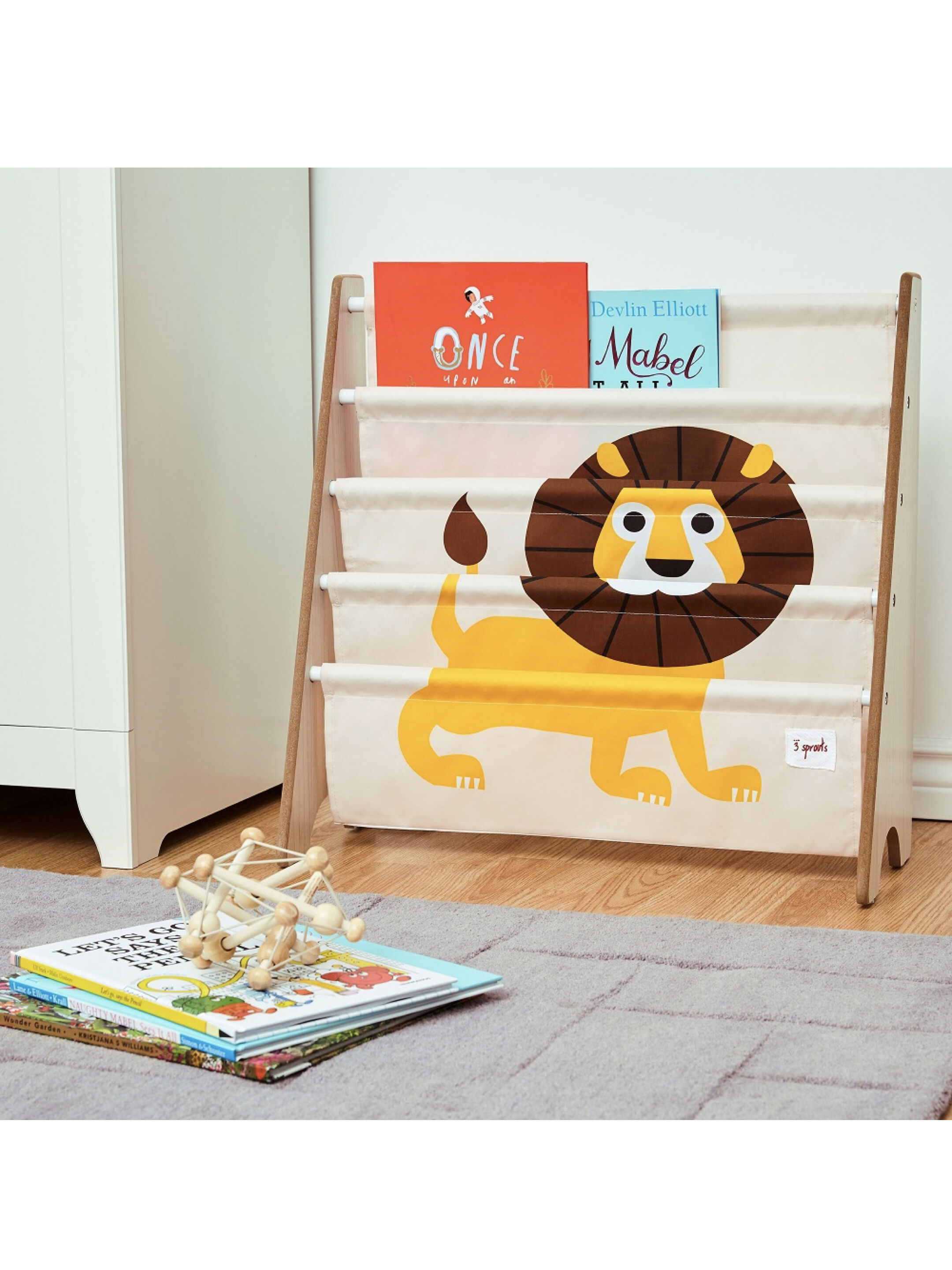 3 Sprouts Book Rack - Lion image number 3