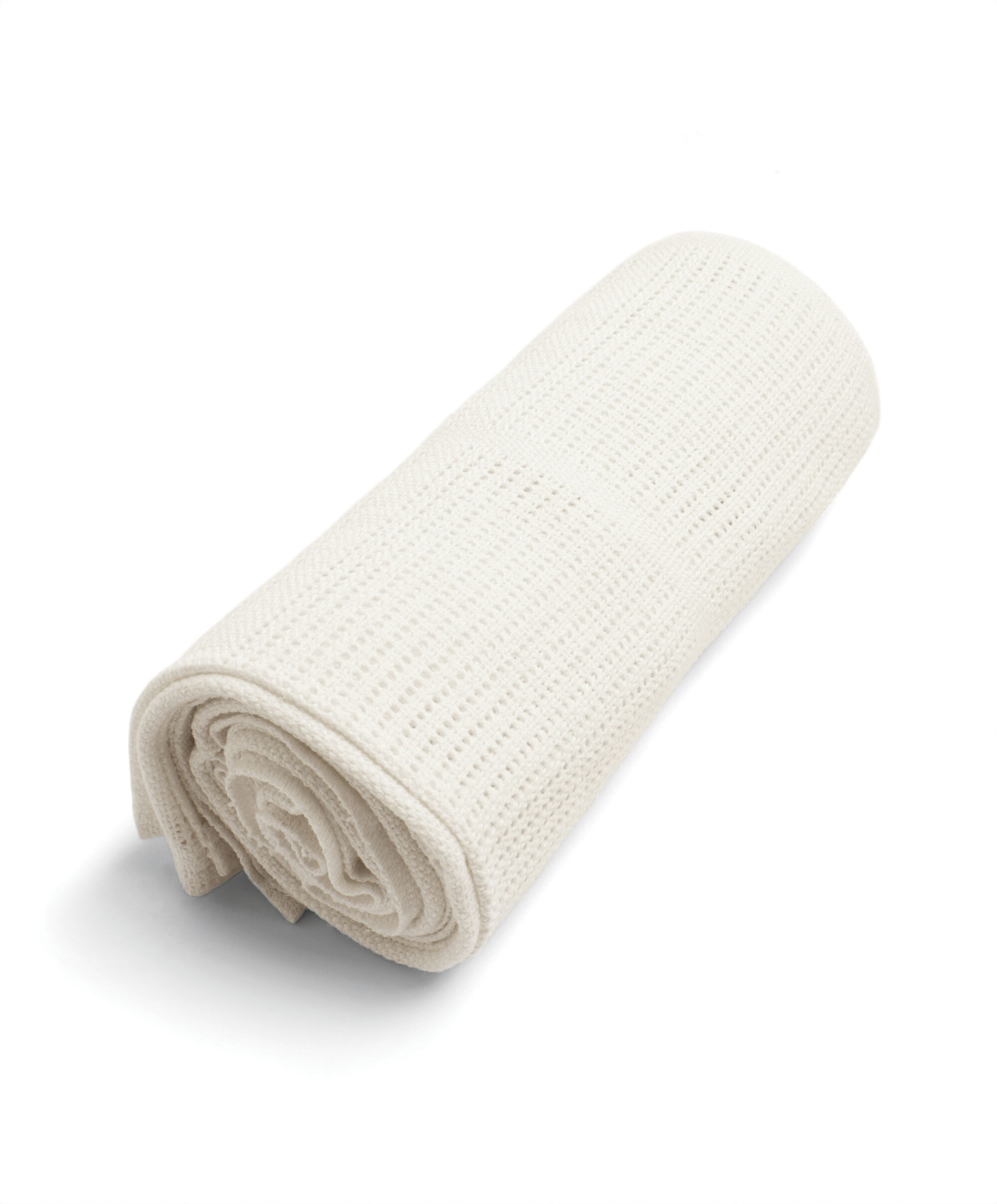 Cellular Cotton Blanket Large - Gardenia White image number 4