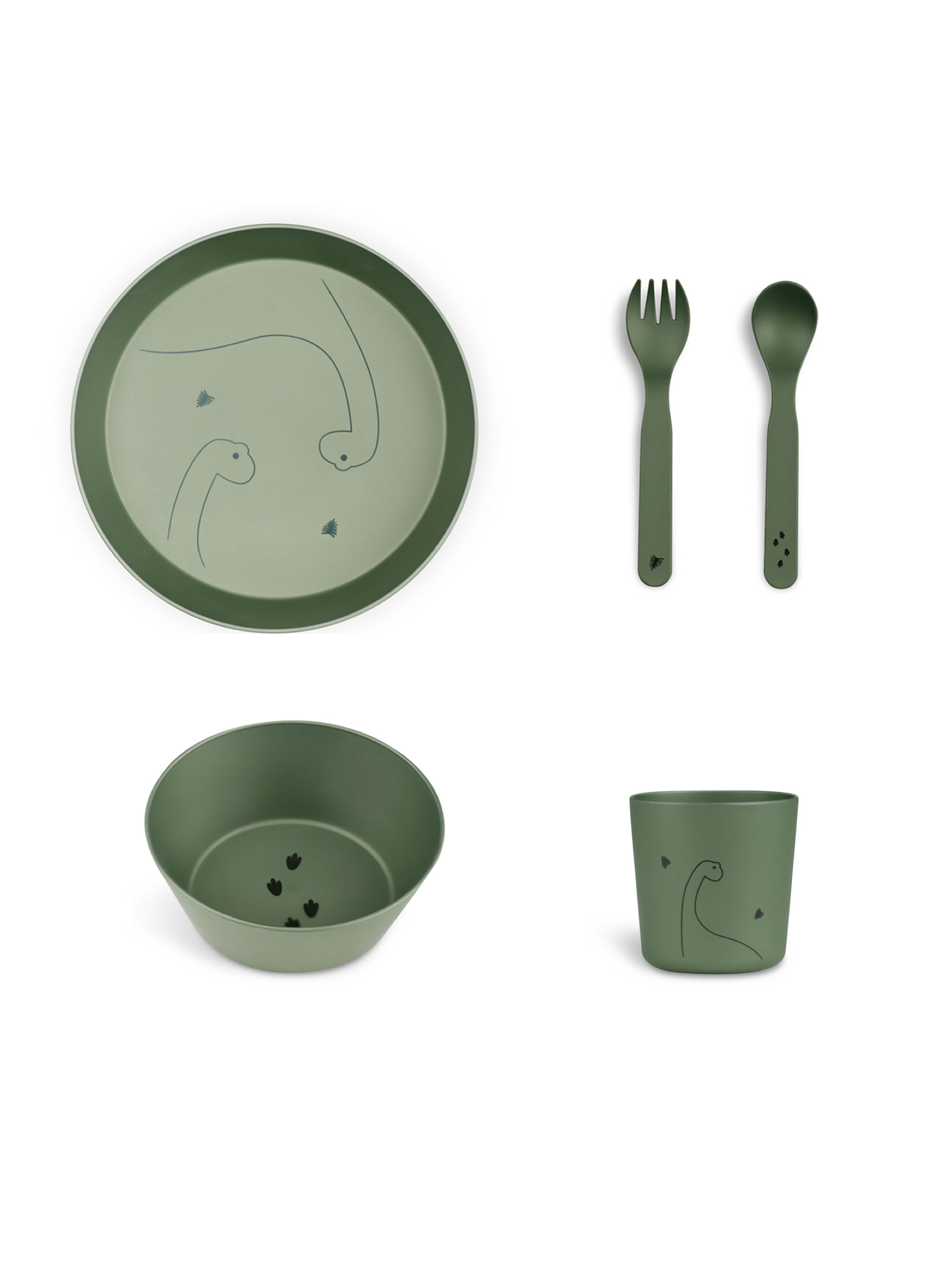 Citron Bio Based Tableware Set - Dino