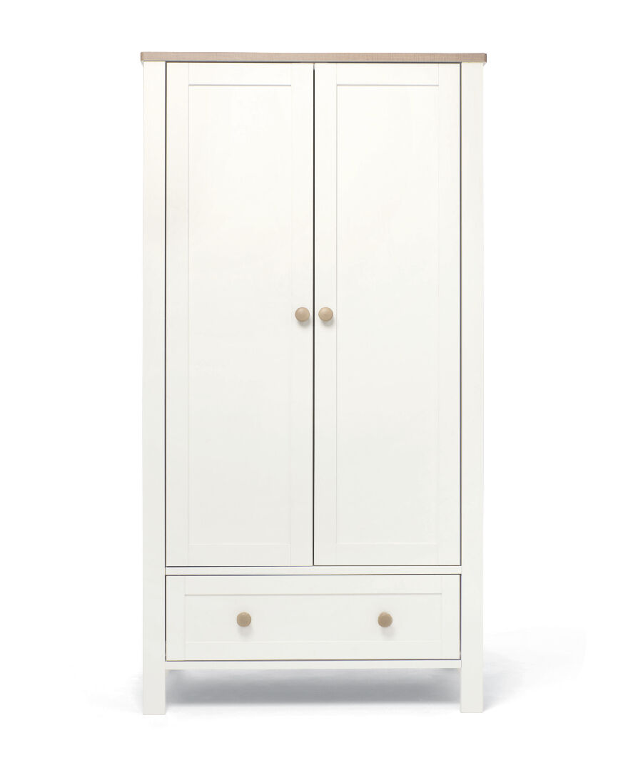 Wedmore 3 Piece CotBed With Dresser Changer and Wardrobe - White/Oak image number 4