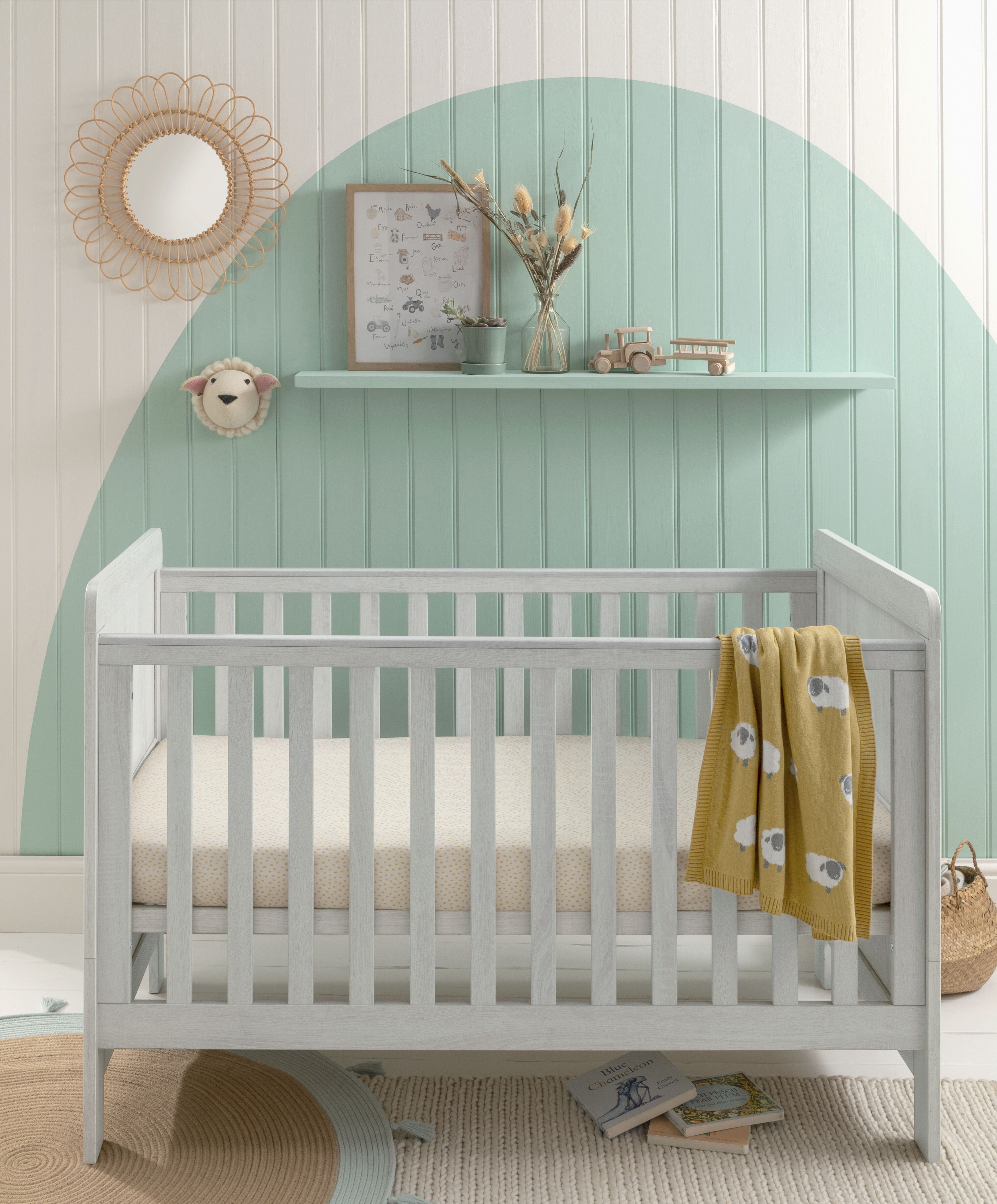 Atlas Cot/Toddler Bed - White