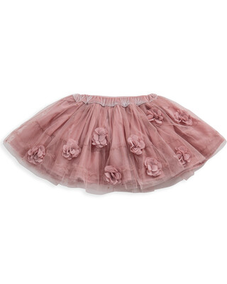 Pink Tutu with 3D Flowers