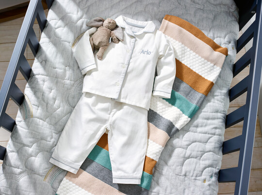 100% Cotton White Pyjama Set image number 6