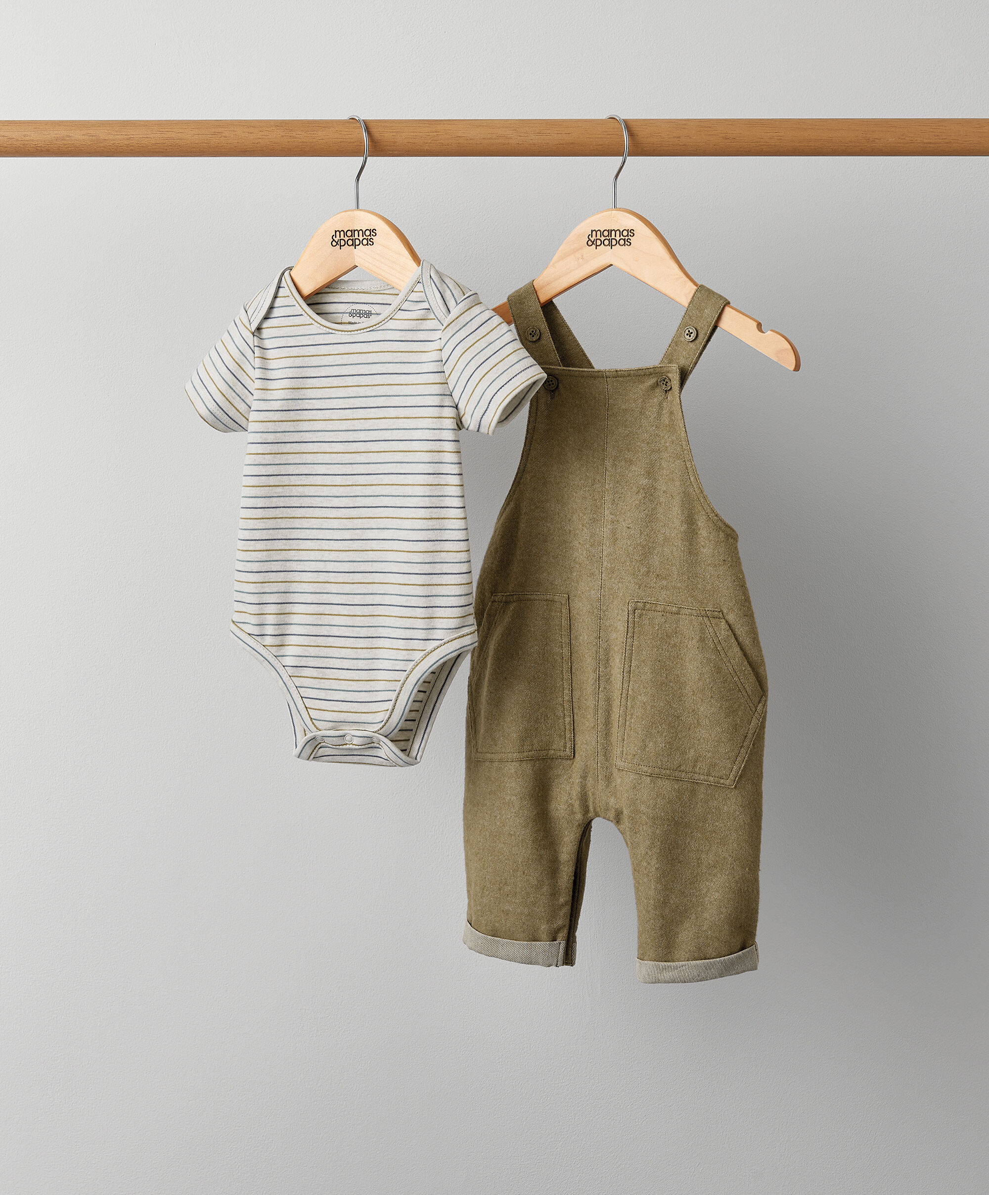 2 Piece Twill Dungaree Set image number 1