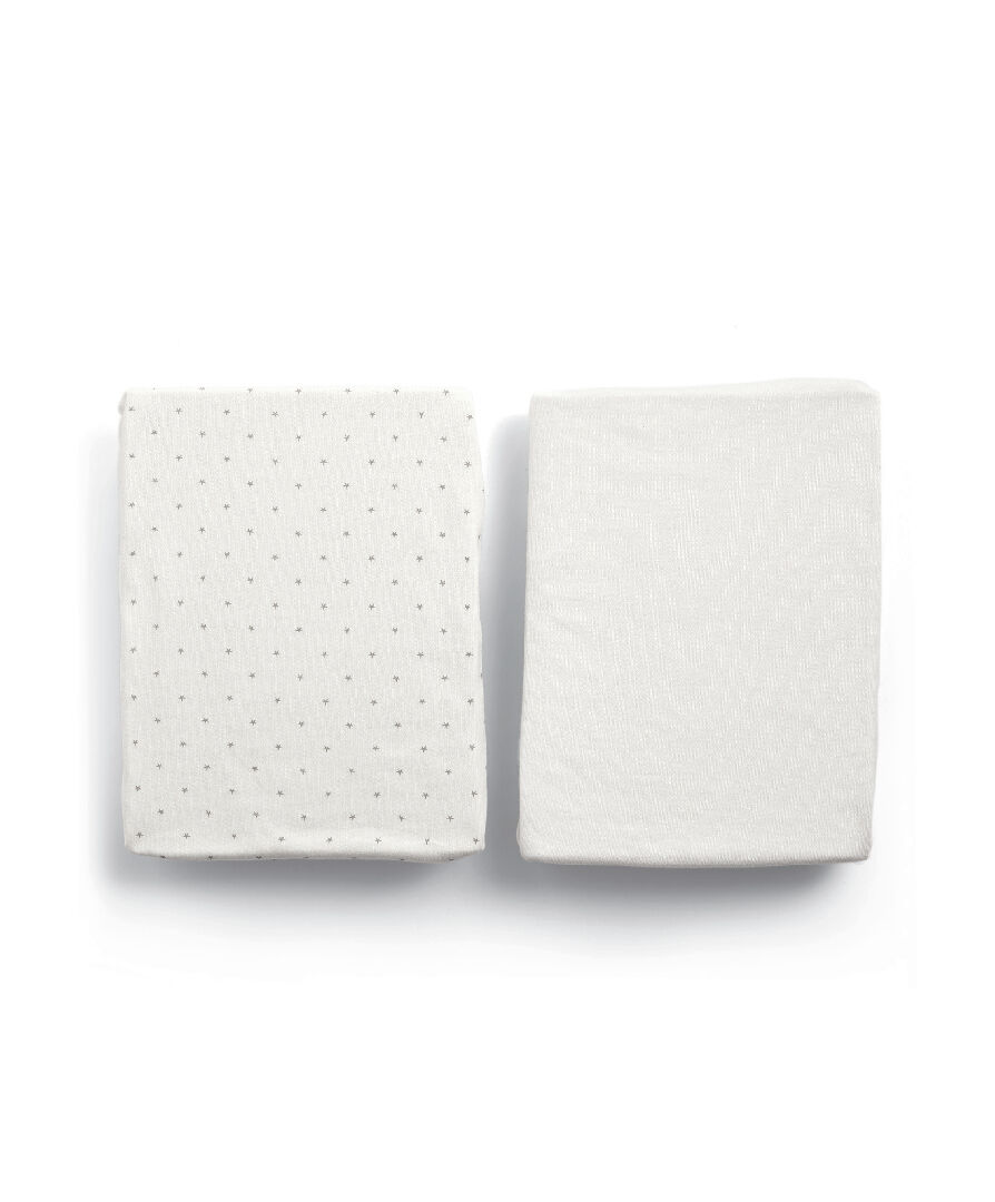 Lua Bedside Crib Sheets (2 Pack) - Star image number 1