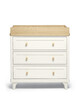 Lucca 3 Drawer Nursery Dresser & Changer Unit - Ivory Oak image number 1