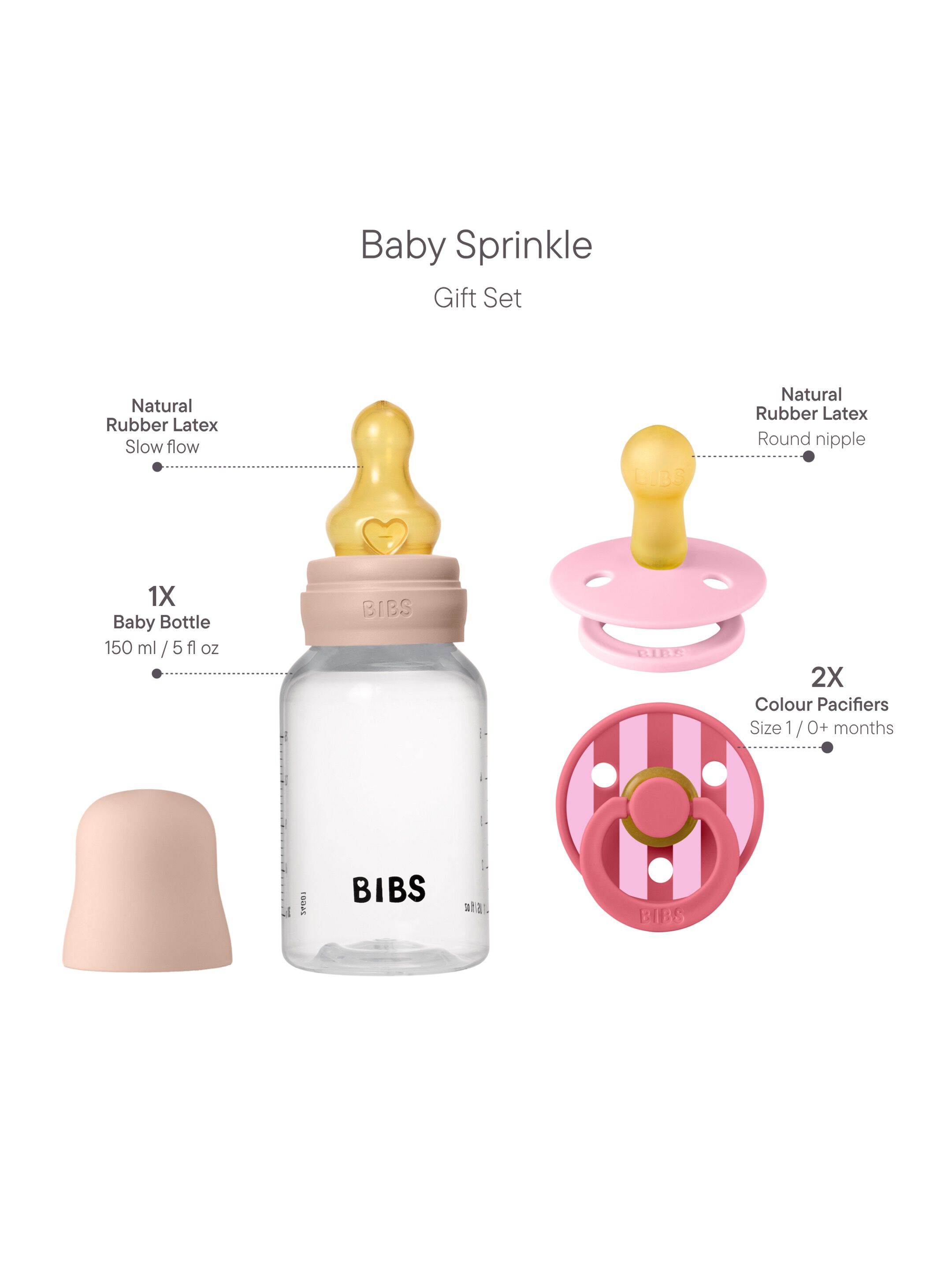 BIBS Gift Set Baby Sprinkle Blush image number 2