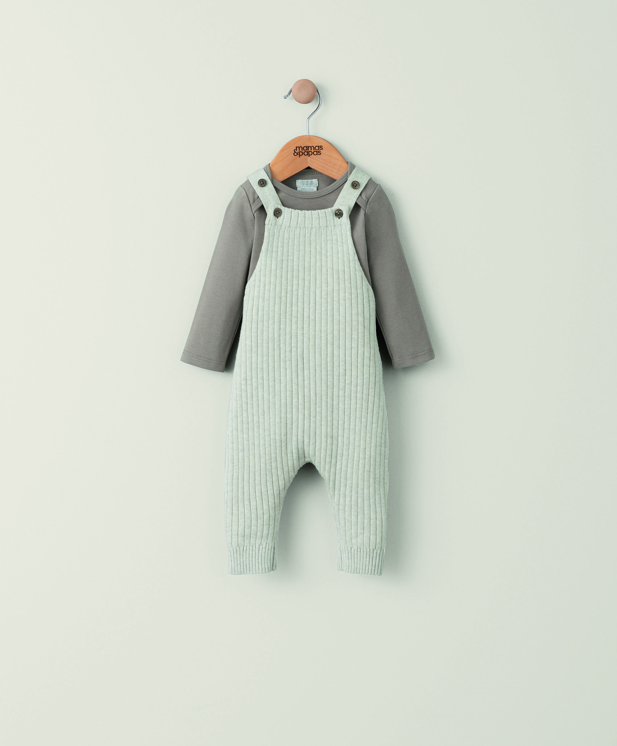 2 piece Knit Dungaree Set image number 1