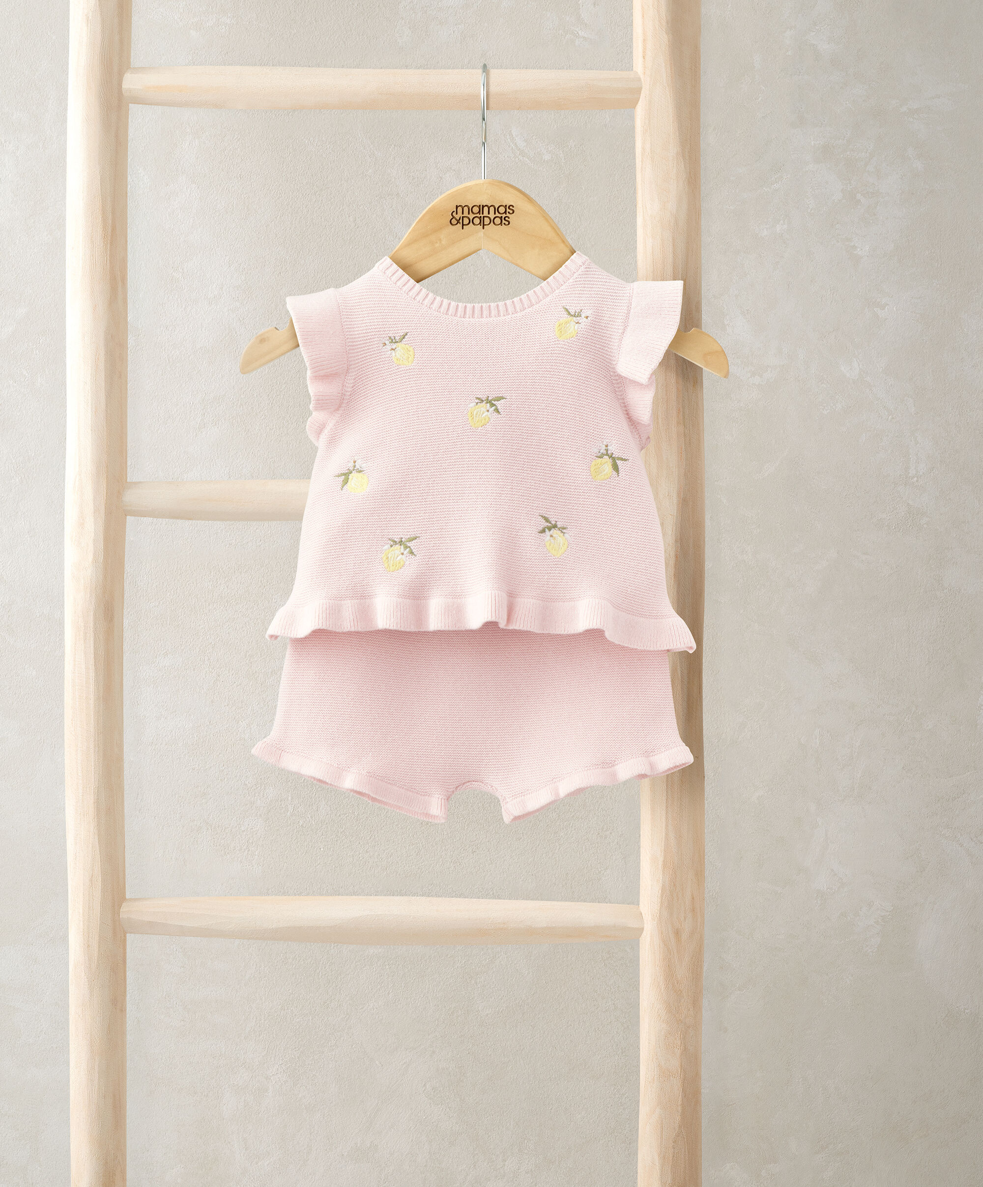 2 Piece Embroidered Knit Set image number 1