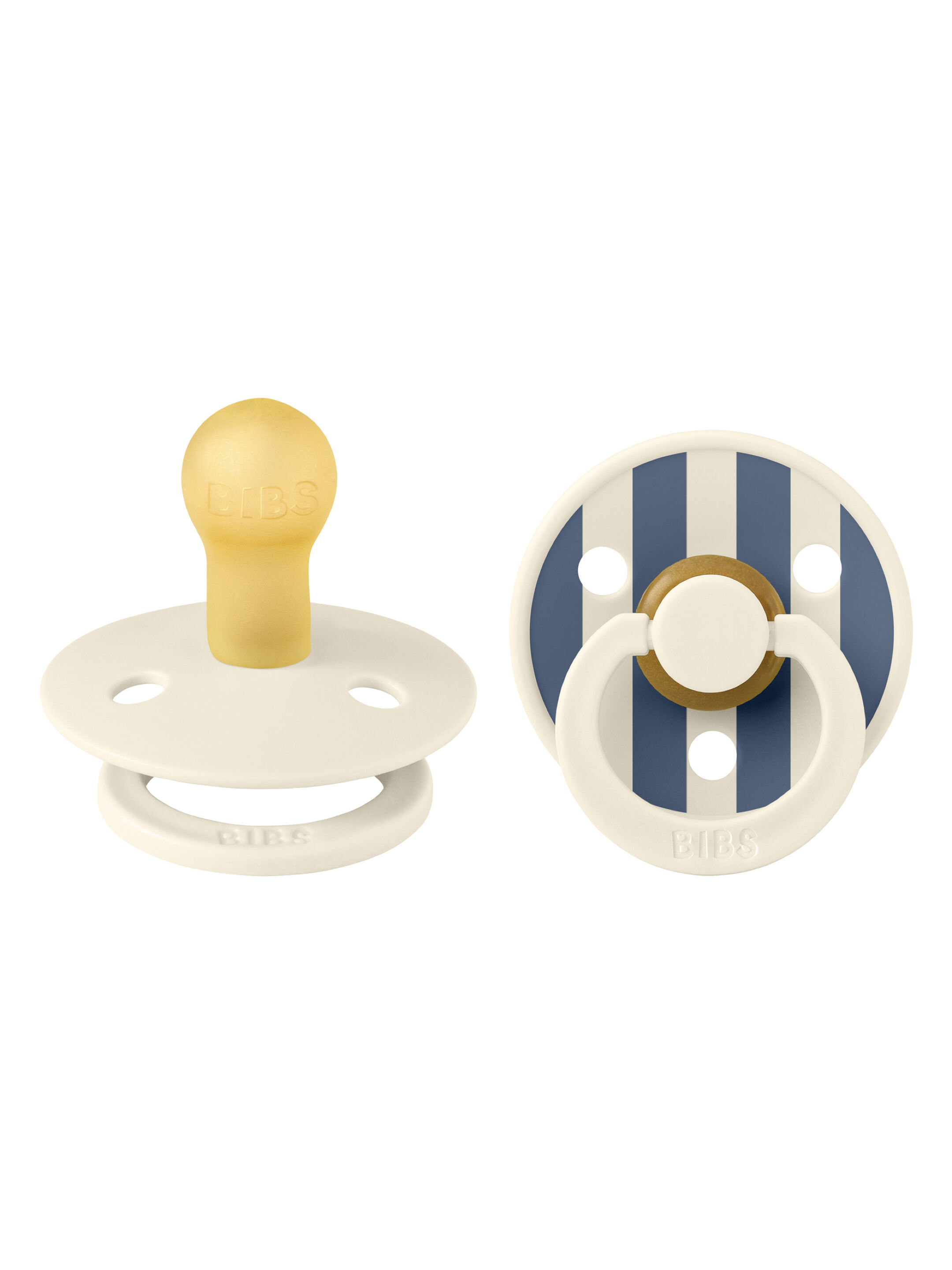 Bibs 2 Pack Colour Pin Latex S1 - Ivory Steel Blue Mix (0+ months) image number 2